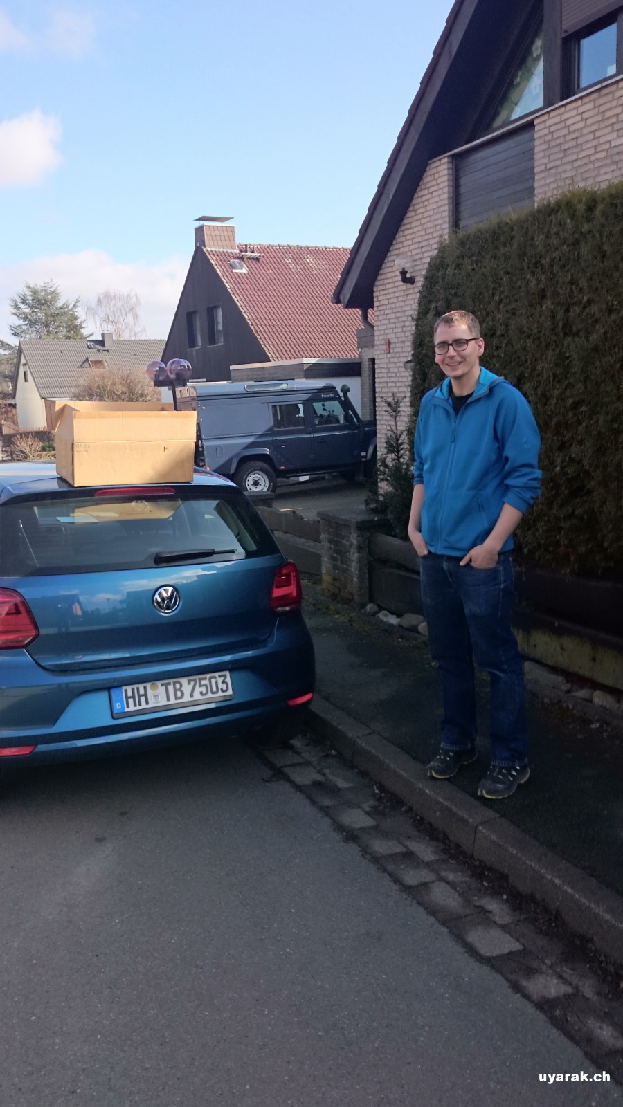 Neuen ZK abholen mit einem gemieteten VW Polo (aka die Gurke). 