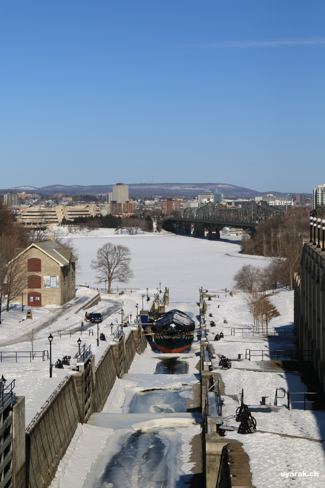 Rideau Canal, Blick zum Ottawa-River 
