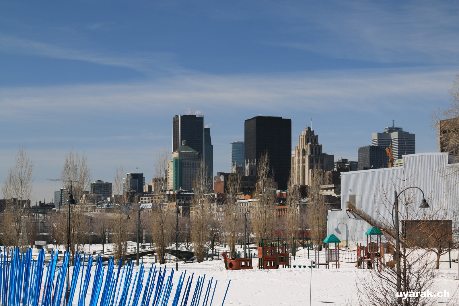 Blick vom Quai de l’Horloge auf Montréal 