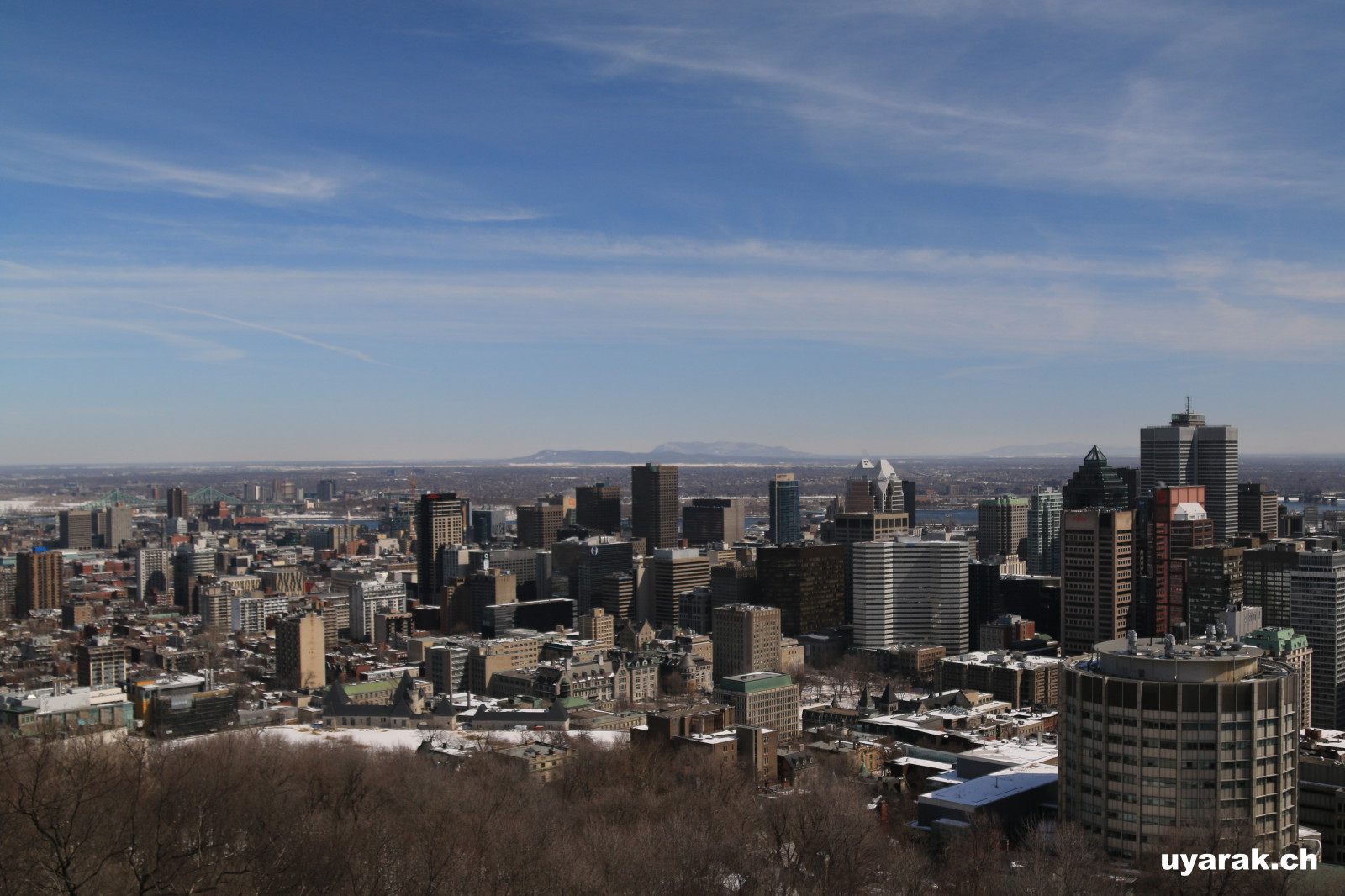 Blick vom Mont Royal auf Montréal 
