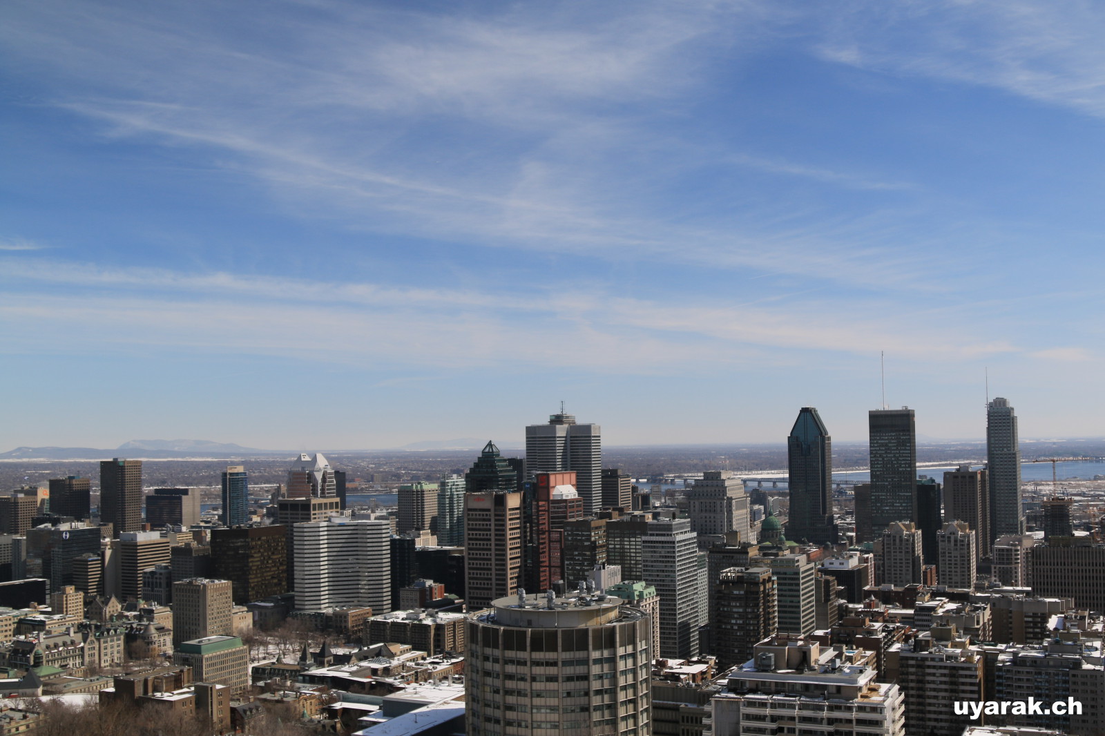 Blick vom Mont Royal auf Montréal 