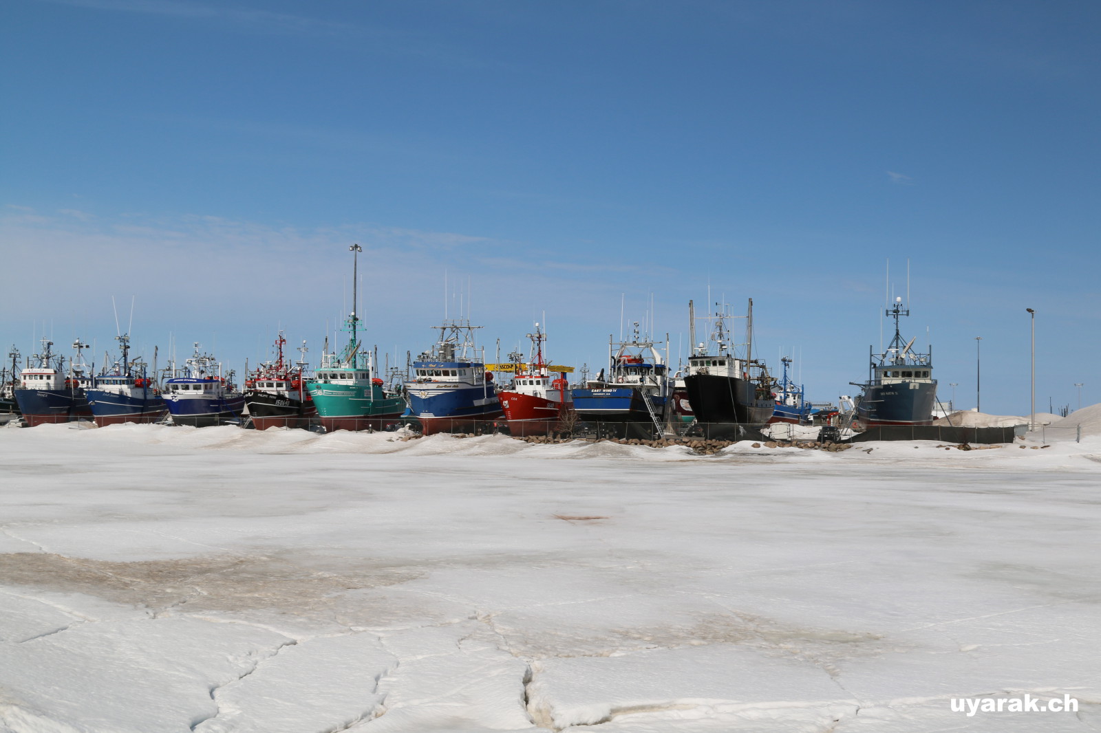 Boote im Hafen von Shippagan, New Brunswick 
