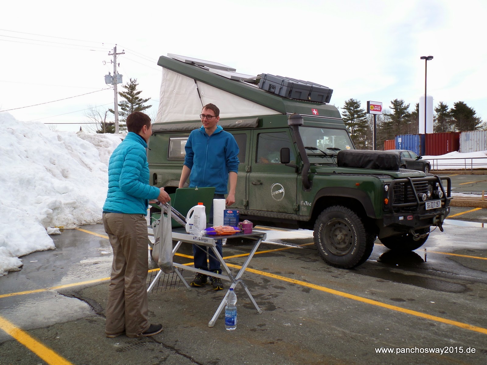 Camping auf dem Walmart Parkplatz bei Bridgewater 
