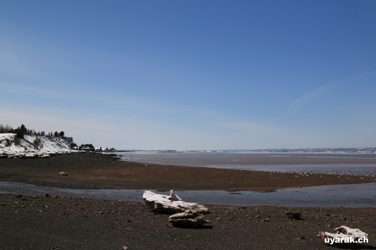 Am Minas Basin entlang, Nova Scotia 
