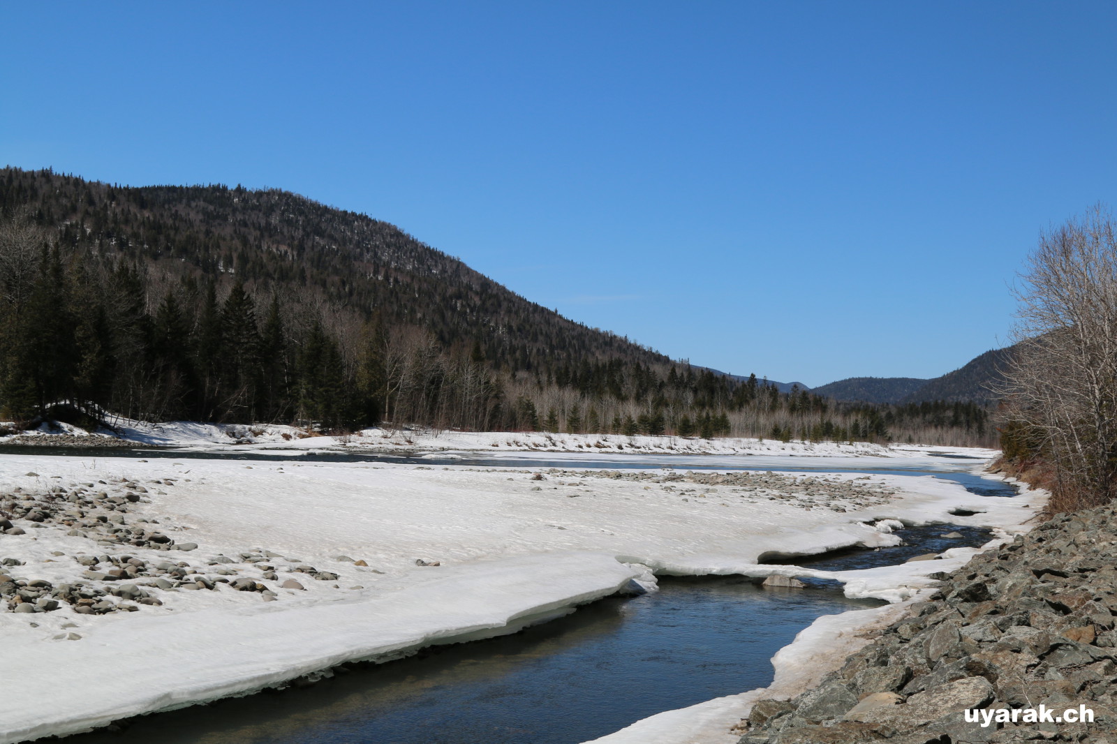 Auf dem Weg zum Parc National de la Gaspésie, Quebec 