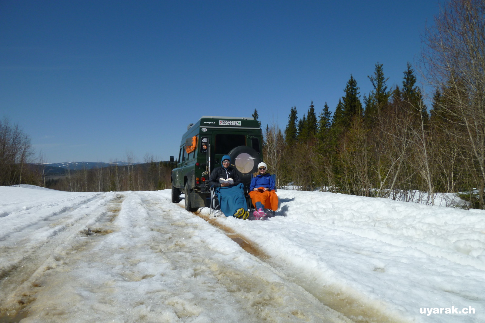Ruhiger Übernachtungsplatz, auf dem Weg zum Parc National de la Gaspésie, Quebec 