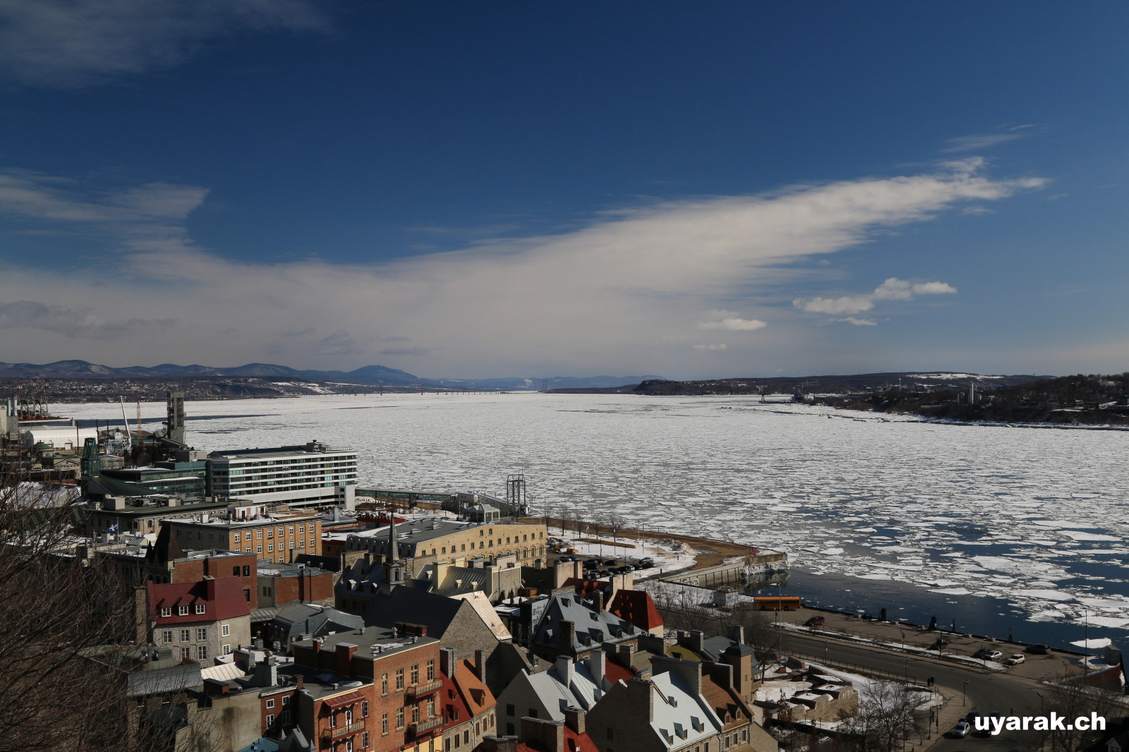 Blick über den Sankt-Lorenz-Strom, Vieux-Québec 