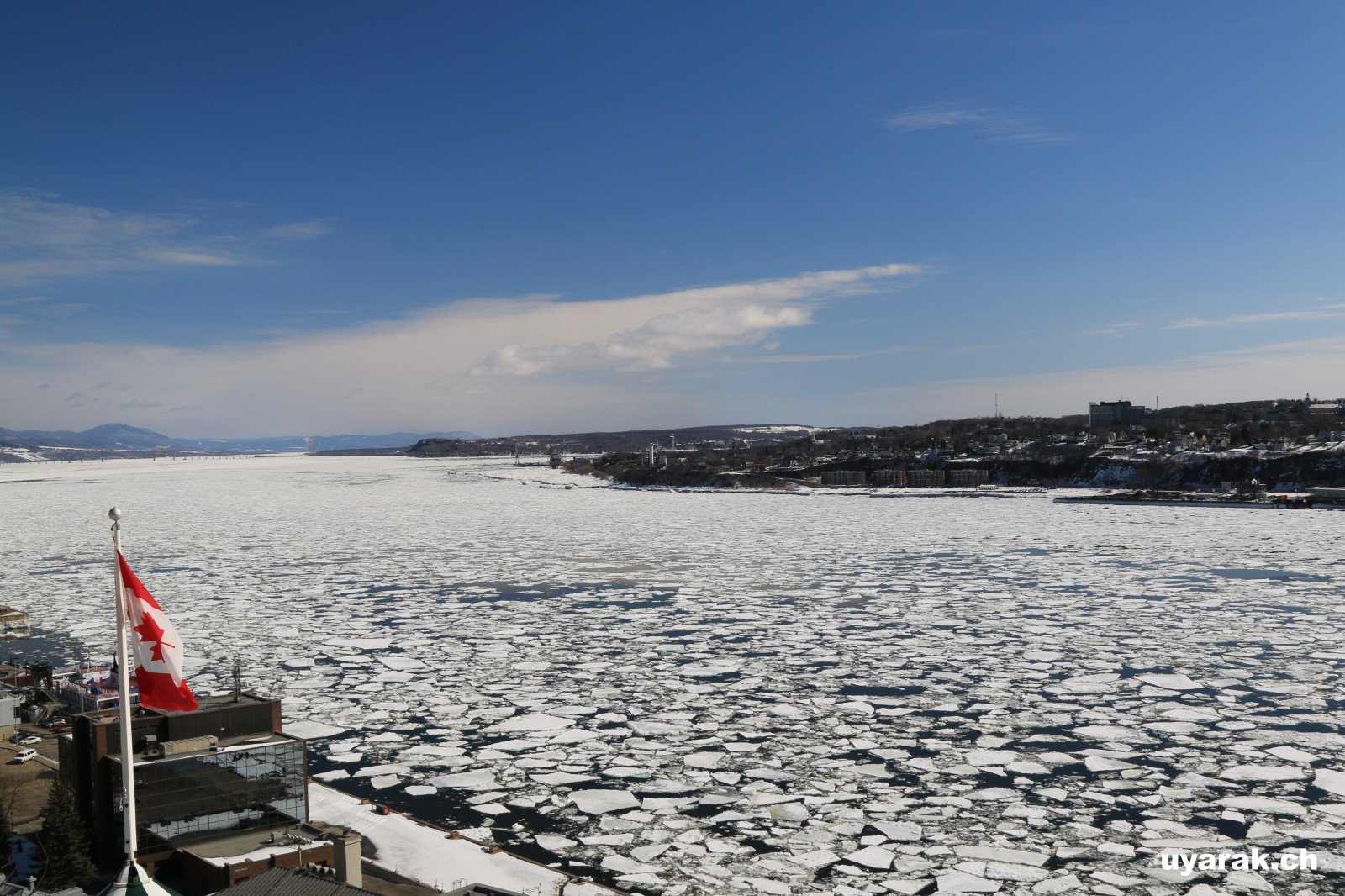 Blick über den Sankt-Lorenz-Strom, Vieux-Québec 