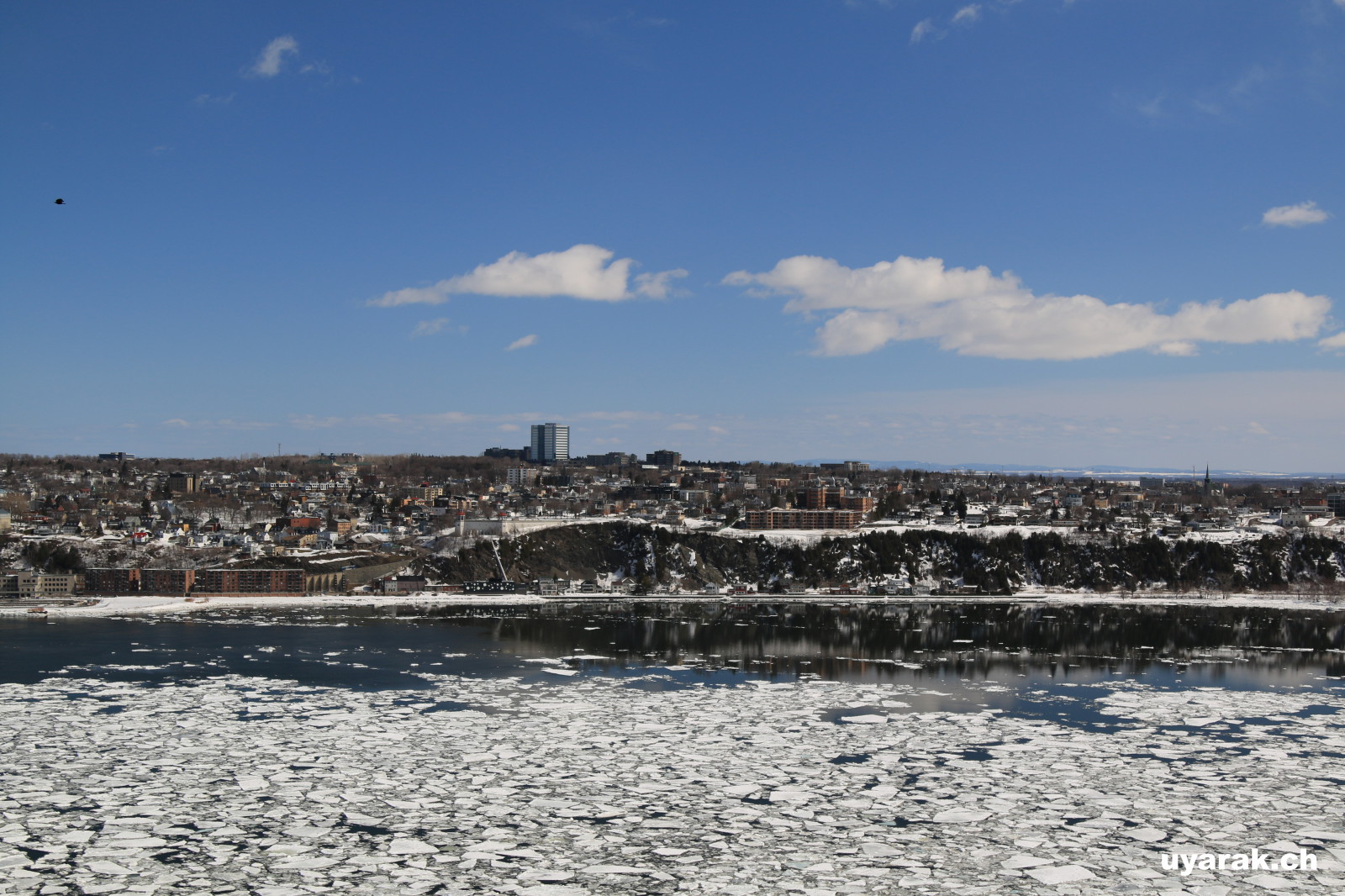 Blick über den Sankt-Lorenz-Strom, Vieux-Québec 