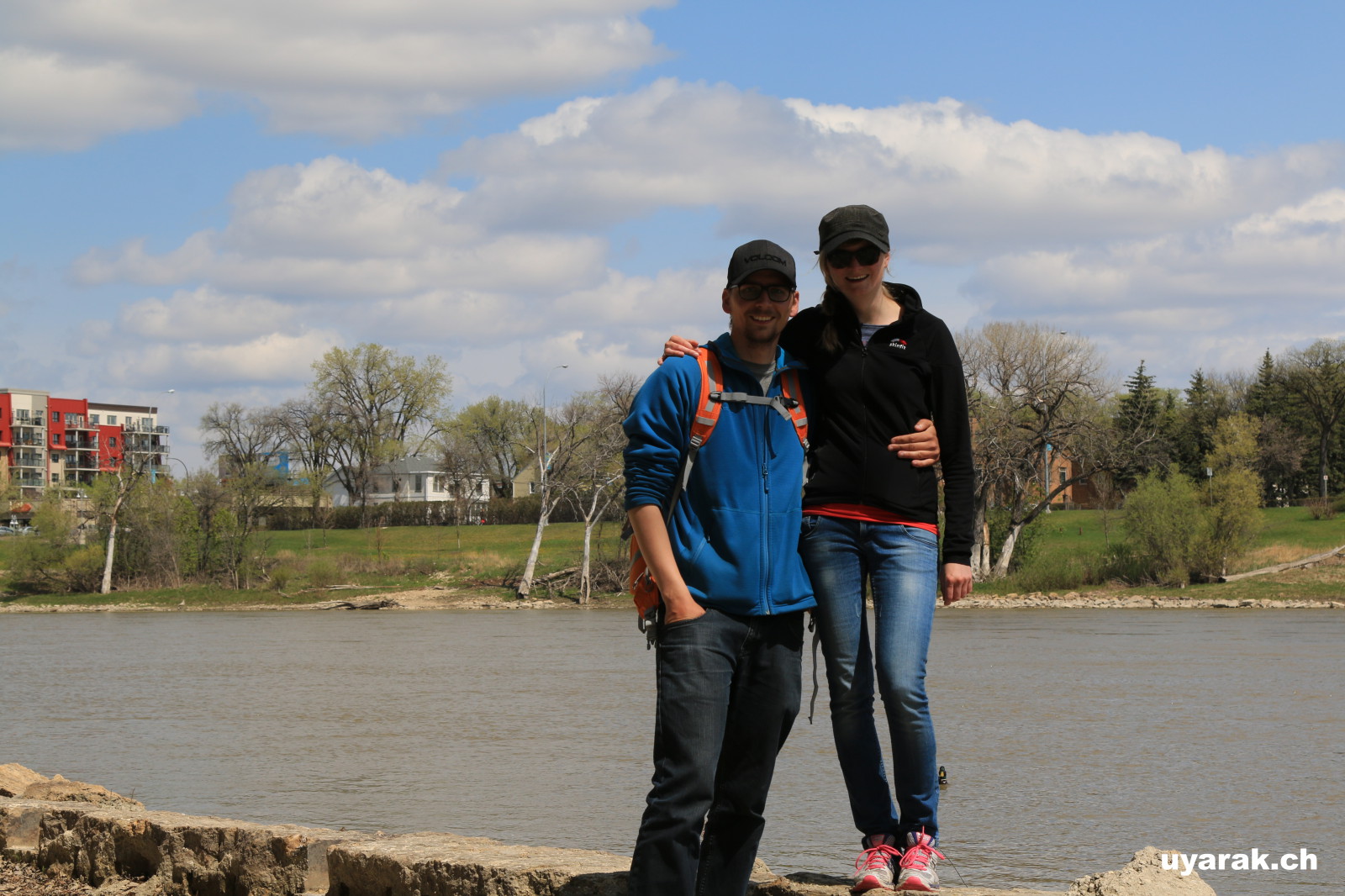 Am Red River in Winnipeg, Manitoba