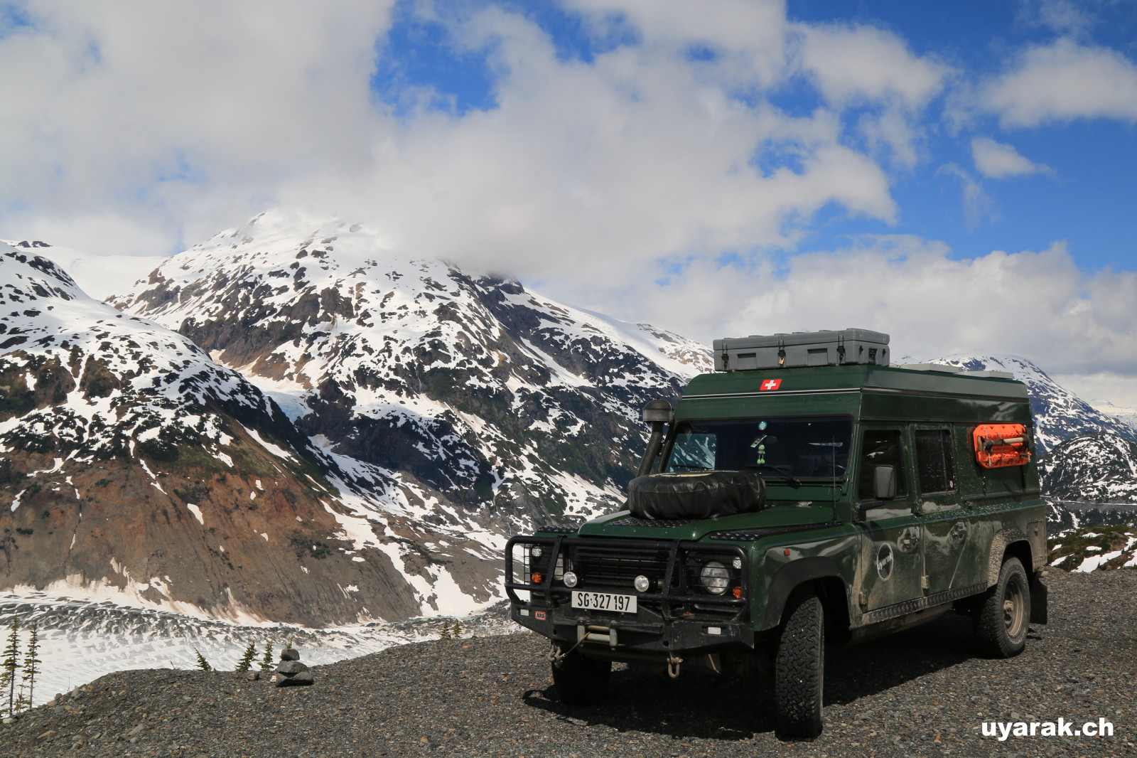 Wieso wandern, wir haben doch ein Land Rover ;-) 