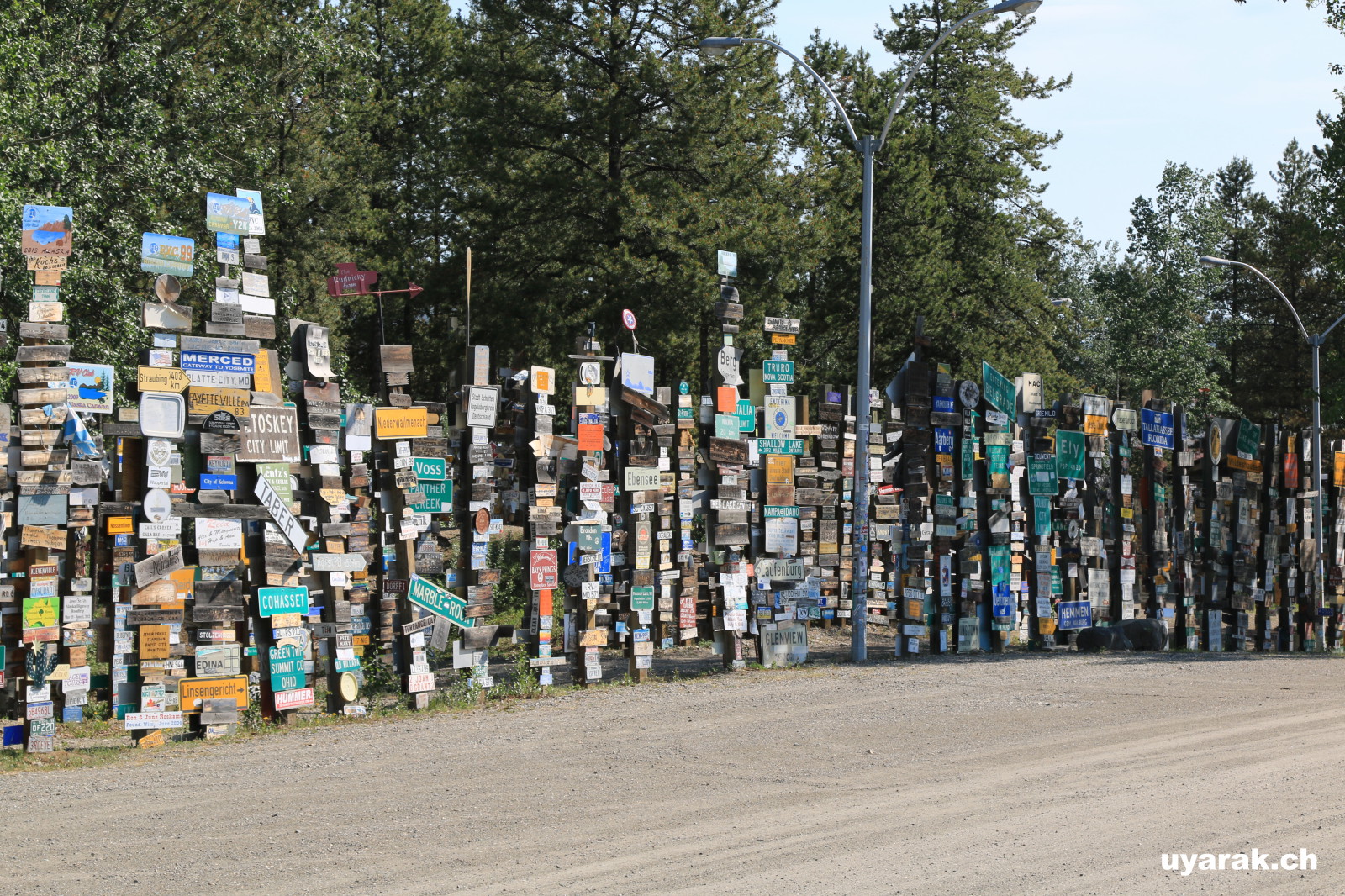 Schilderwald in Watson Lake, Yukon