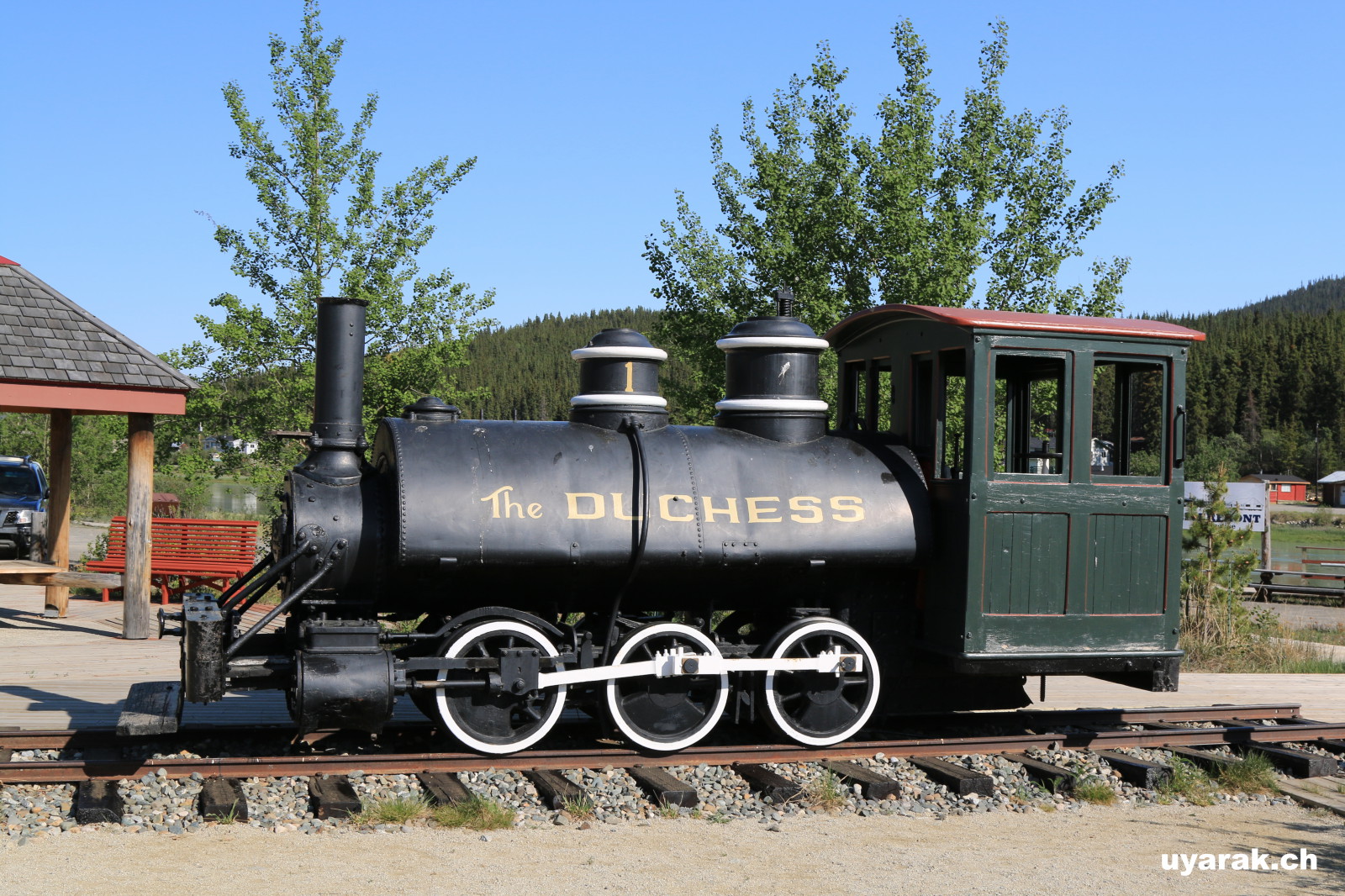 Alte Dampflokomotive in Carcross, Yukon