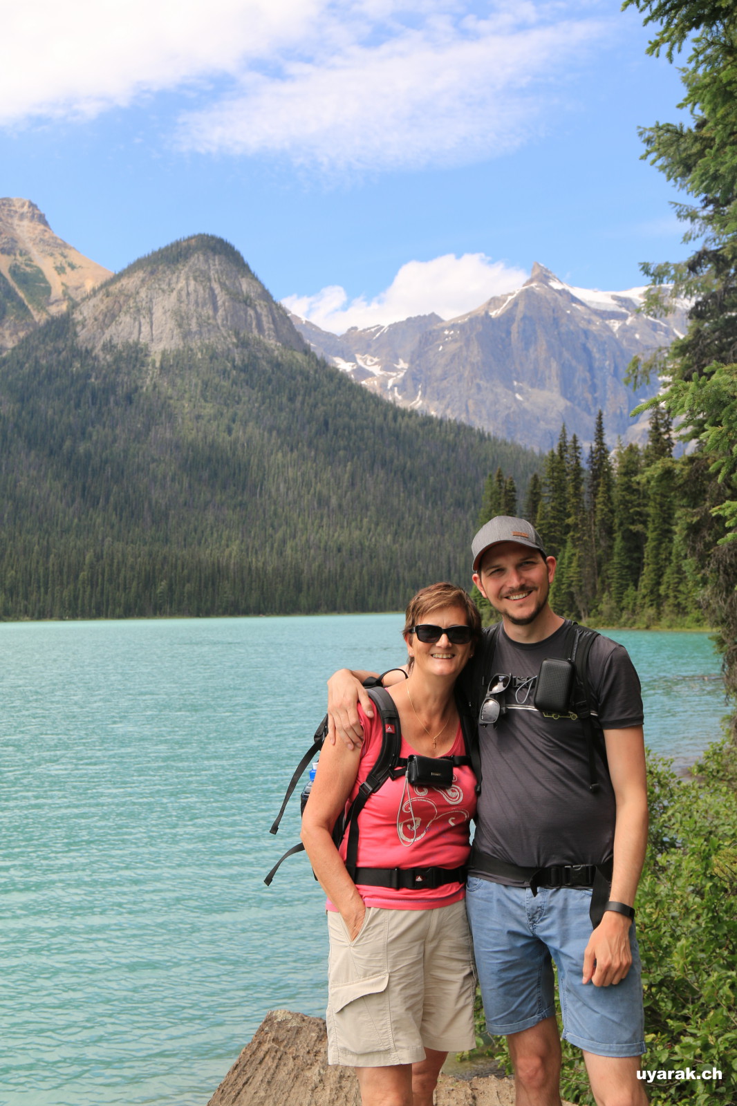 Mädi und Bruno am Emerald Lake, Yoho National Park, BC 