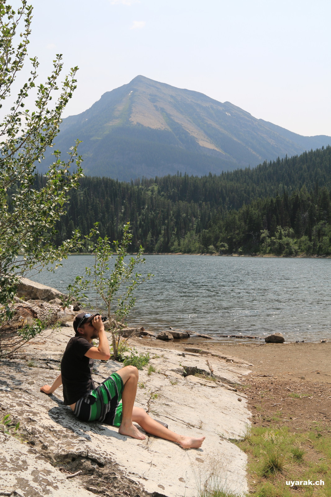 Am Crandell Lake, Waterton National Park, Alberta 