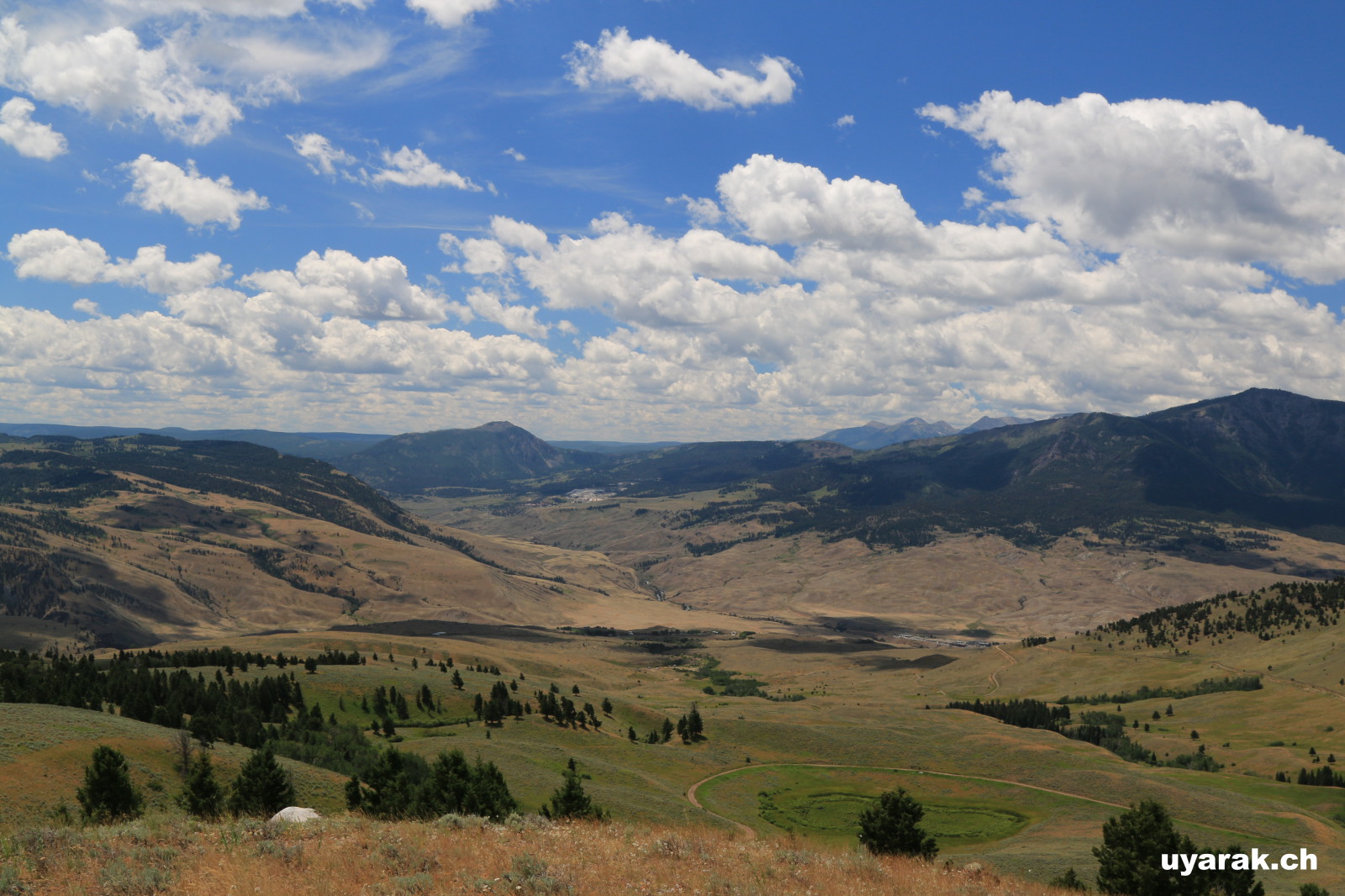Wanderung bei Gardiner, Blick Richtung Yellowstone NP 