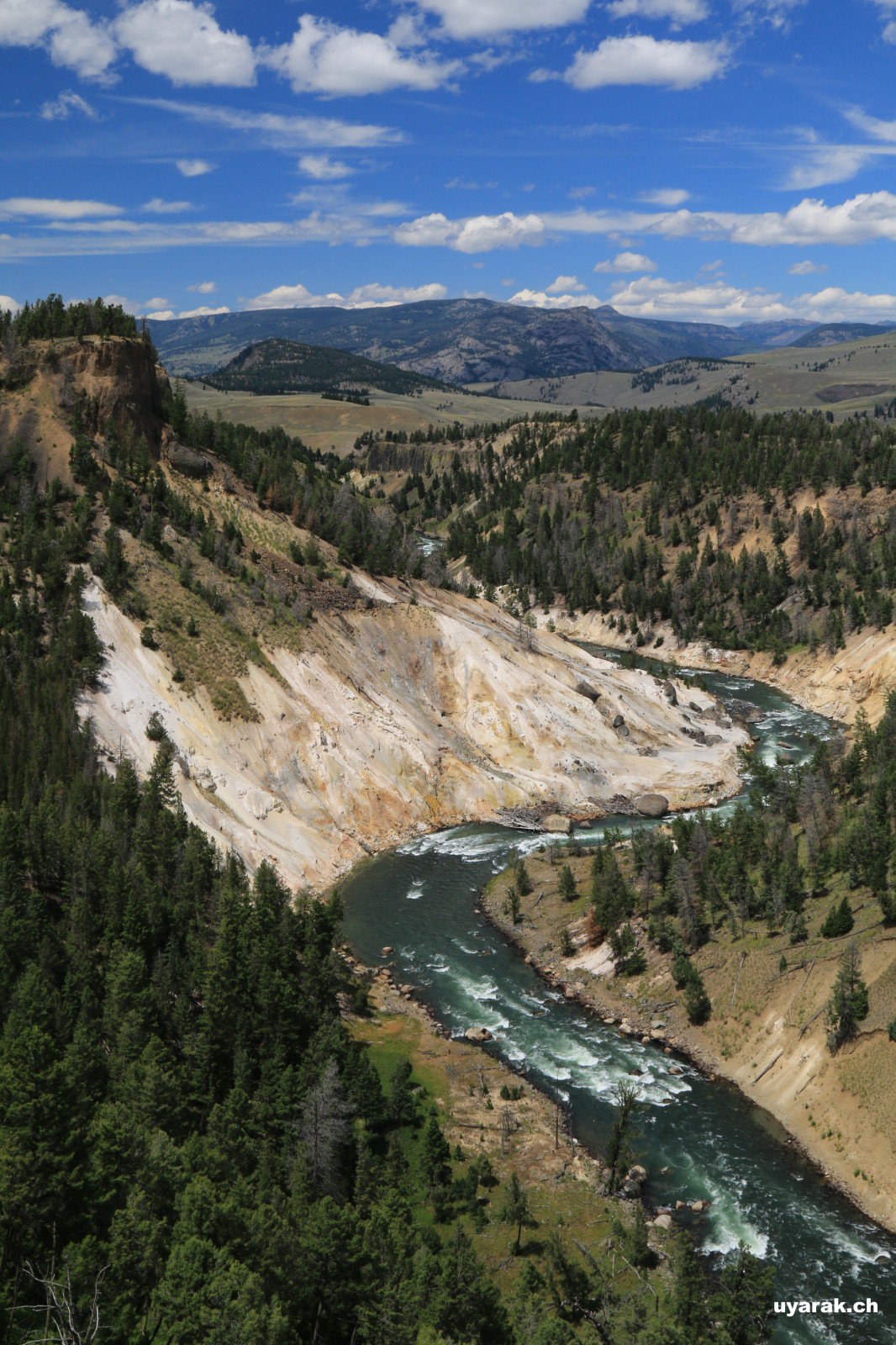 Yellowstone River, Yellowstone National Park, Wyoming 