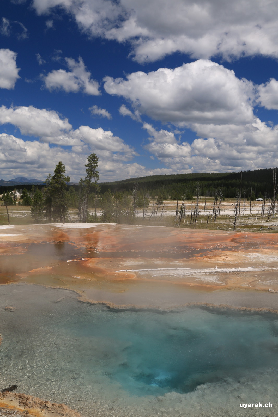 Firehole Lake, Yellowstone National Park, Wyoming 