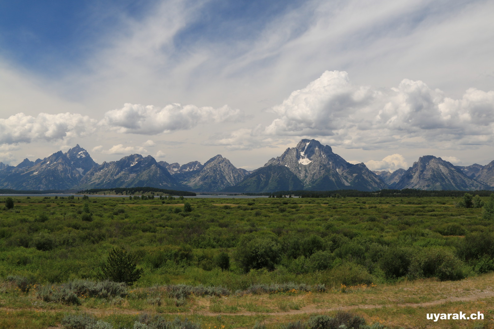 Grand Tenton Bergkette, Grand Tenton National Park, Wyoming 