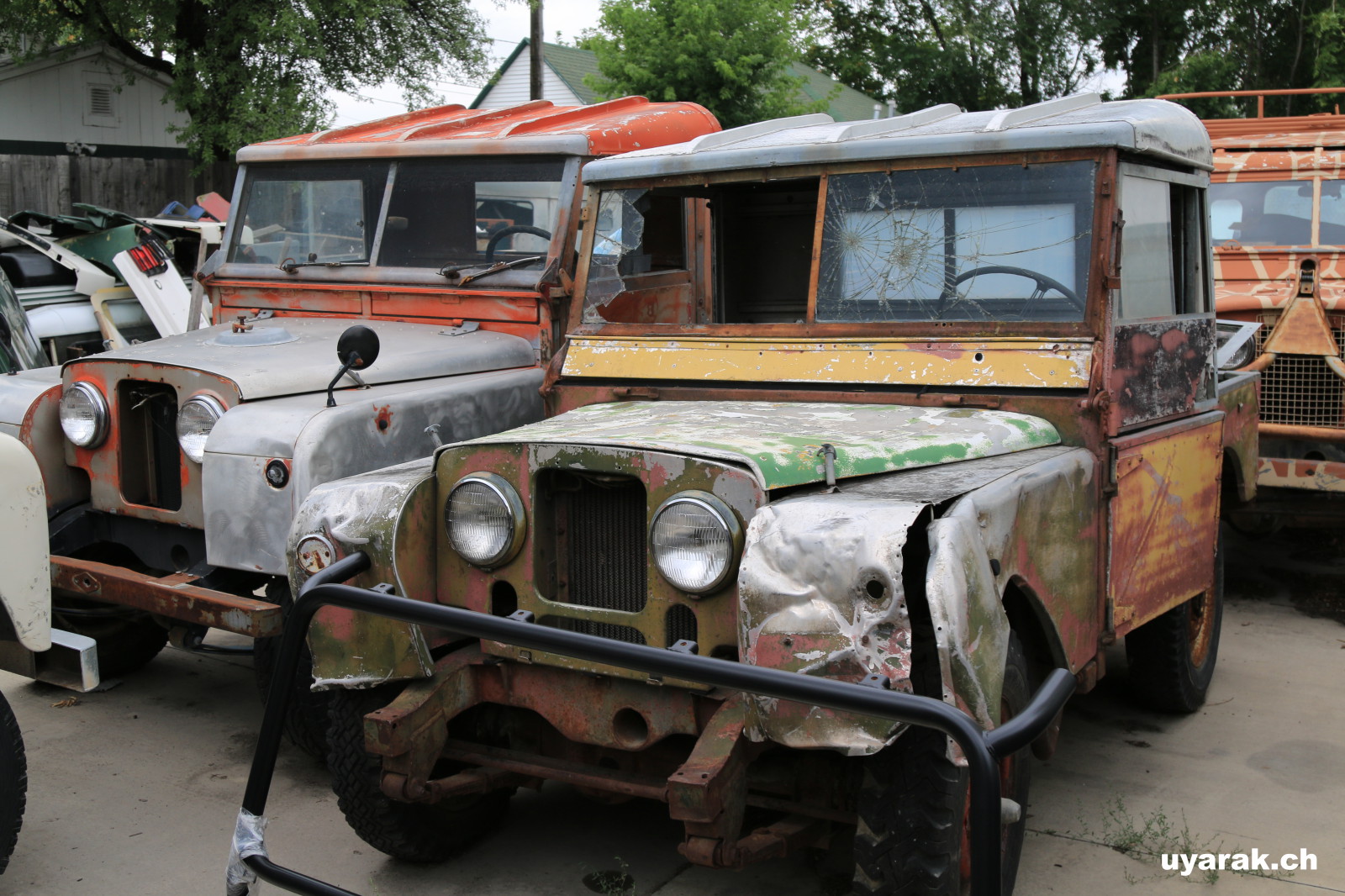 Alte Serie Land Rover bei Great Basin Rovers, Salt Lake City