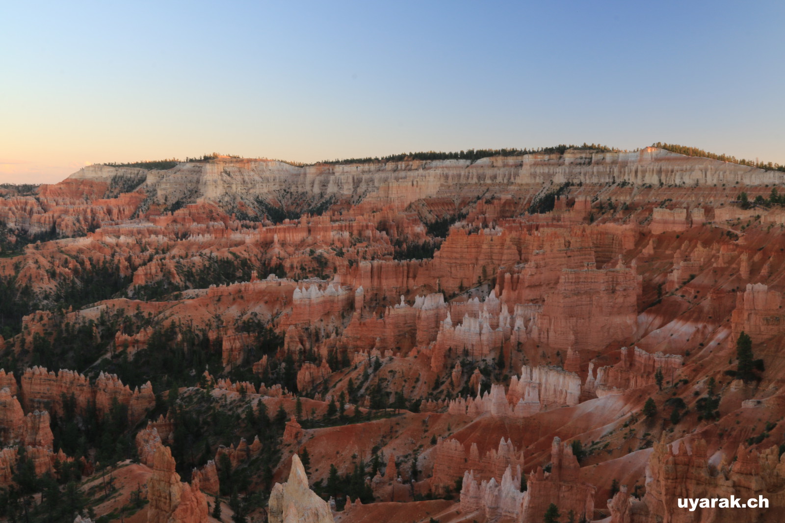 Bei Sonnenuntergang am Sunrise Point, Bryce Canyon National Park, Utah