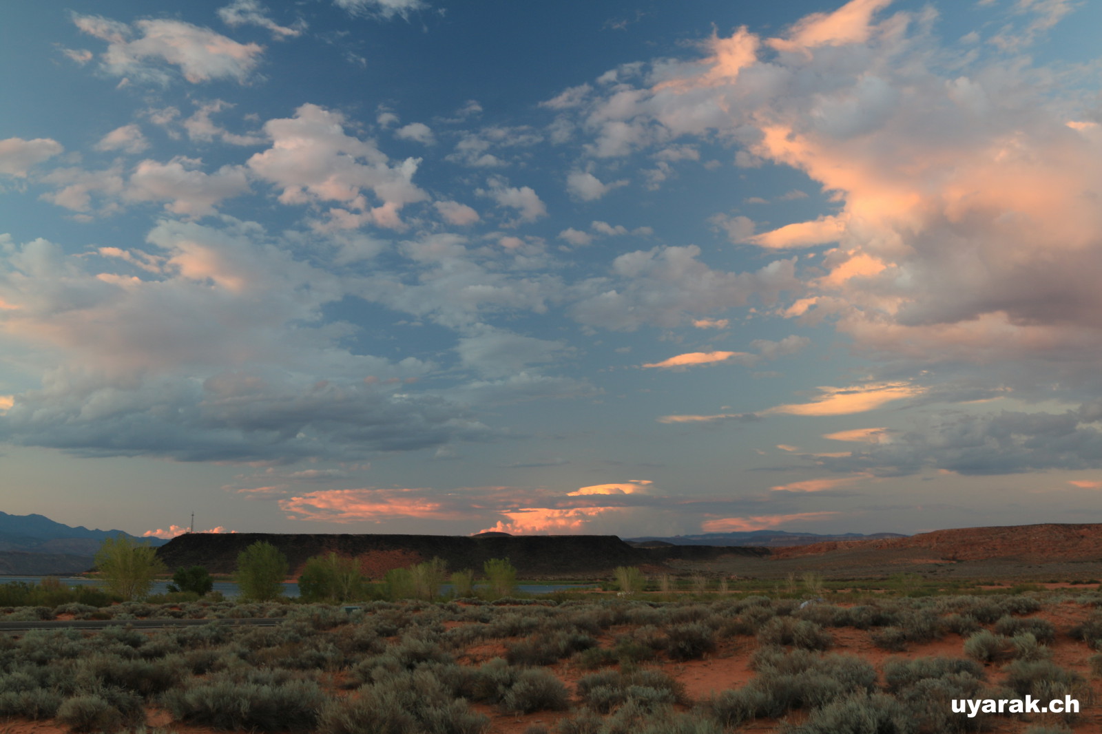 Abendstimmung im Sand Hollow State Park, Utah