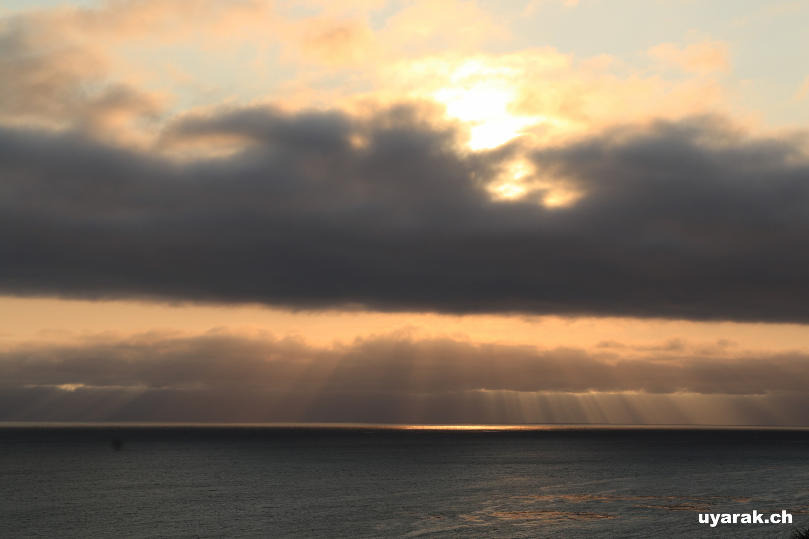 Sonnenuntergang am Highway 1, California