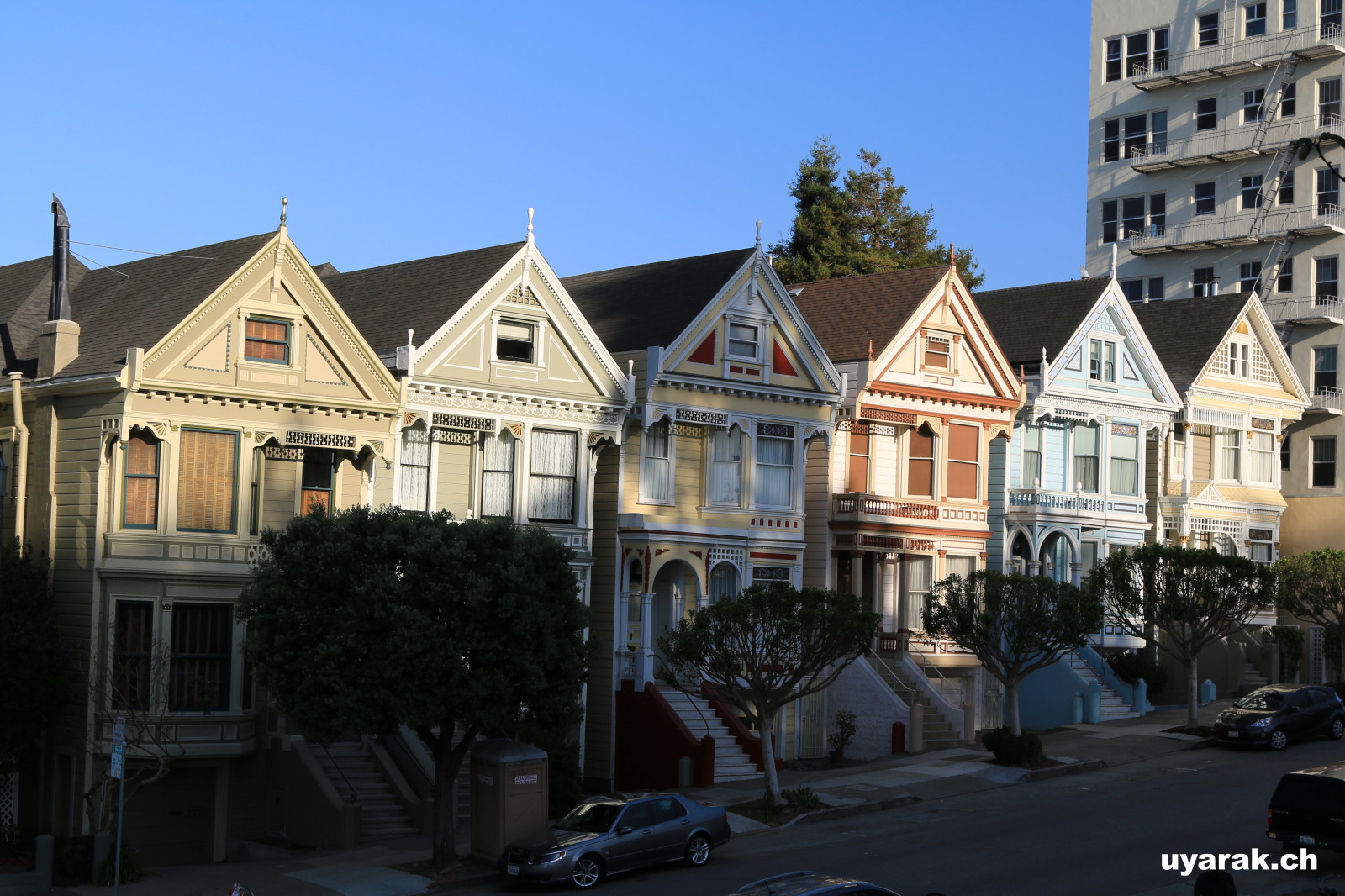 Painted Ladies (leider schon halb im Schatten) San Francisco, California