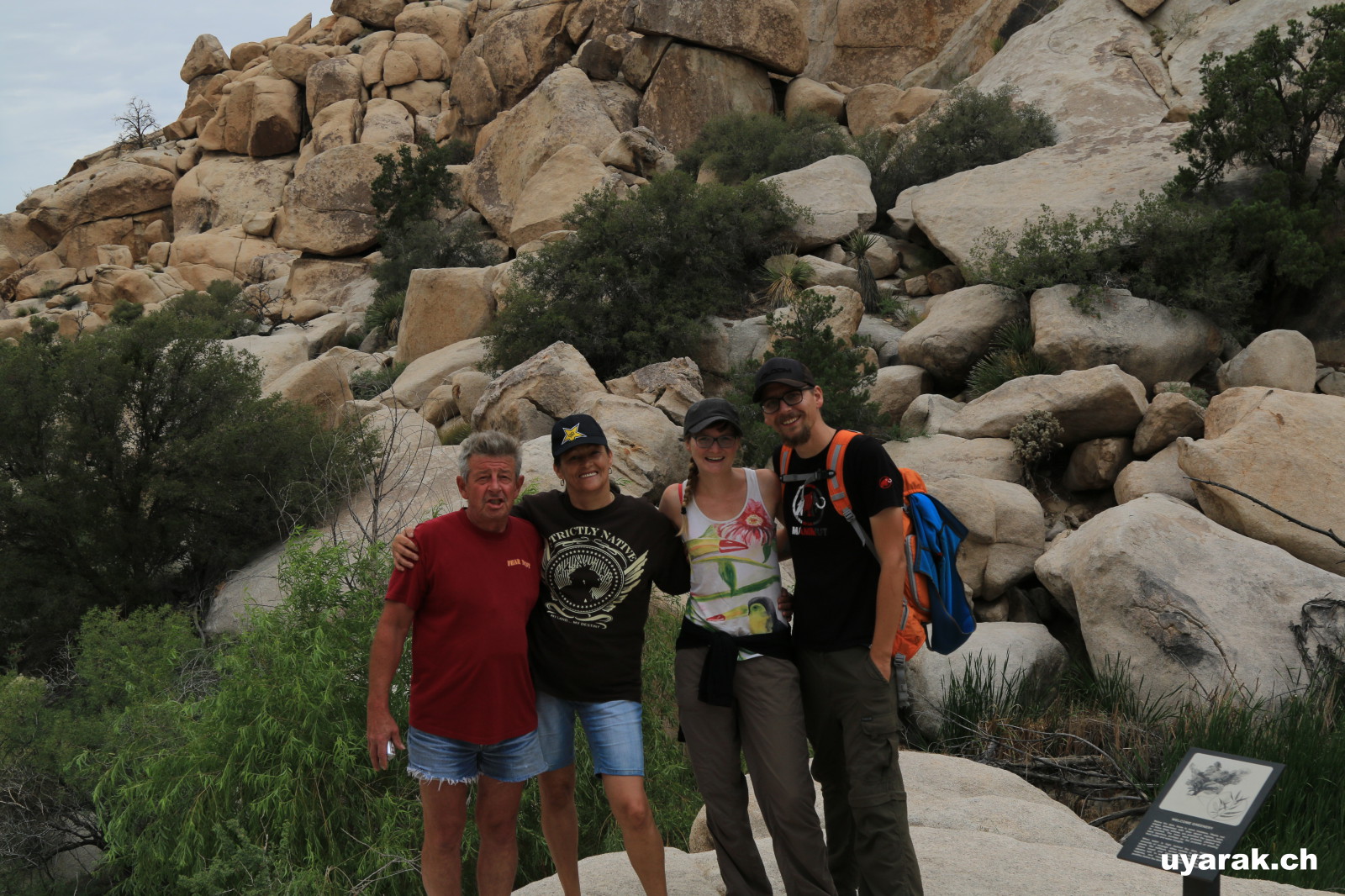 Wanderung mit Gaby und Albert, Joshua Tree National Park, California