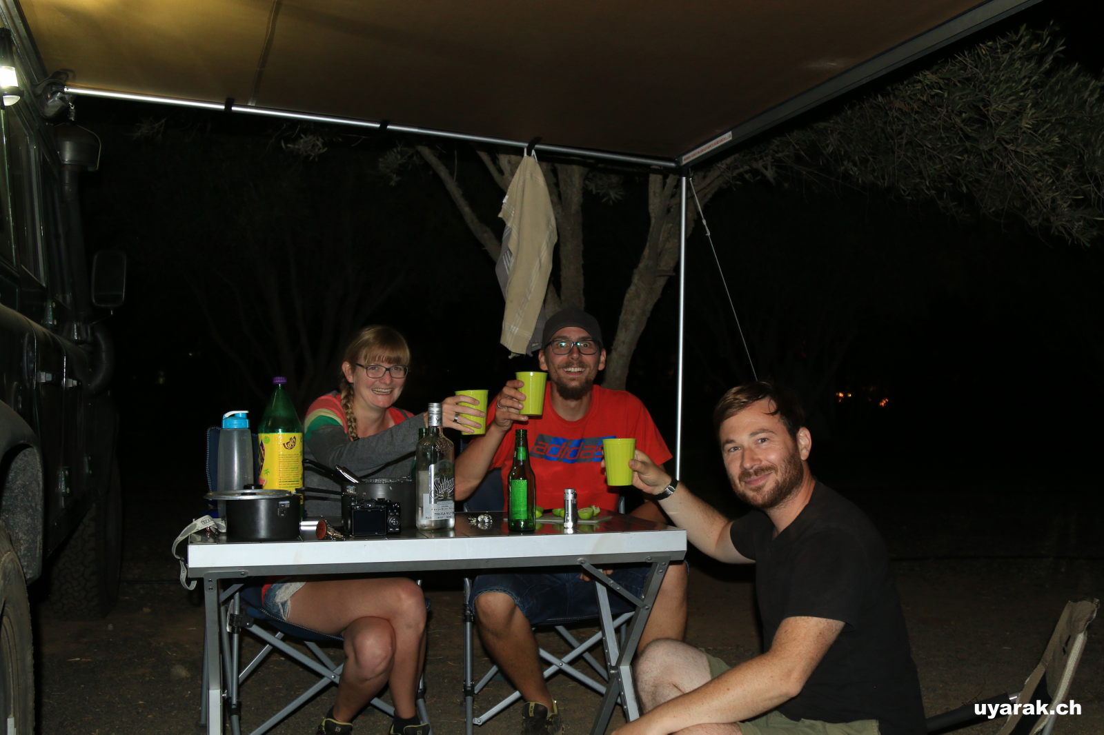 Gemütlicher Abend mit Daniel, Los Olivos Campground, San Quintín, Baja California, México