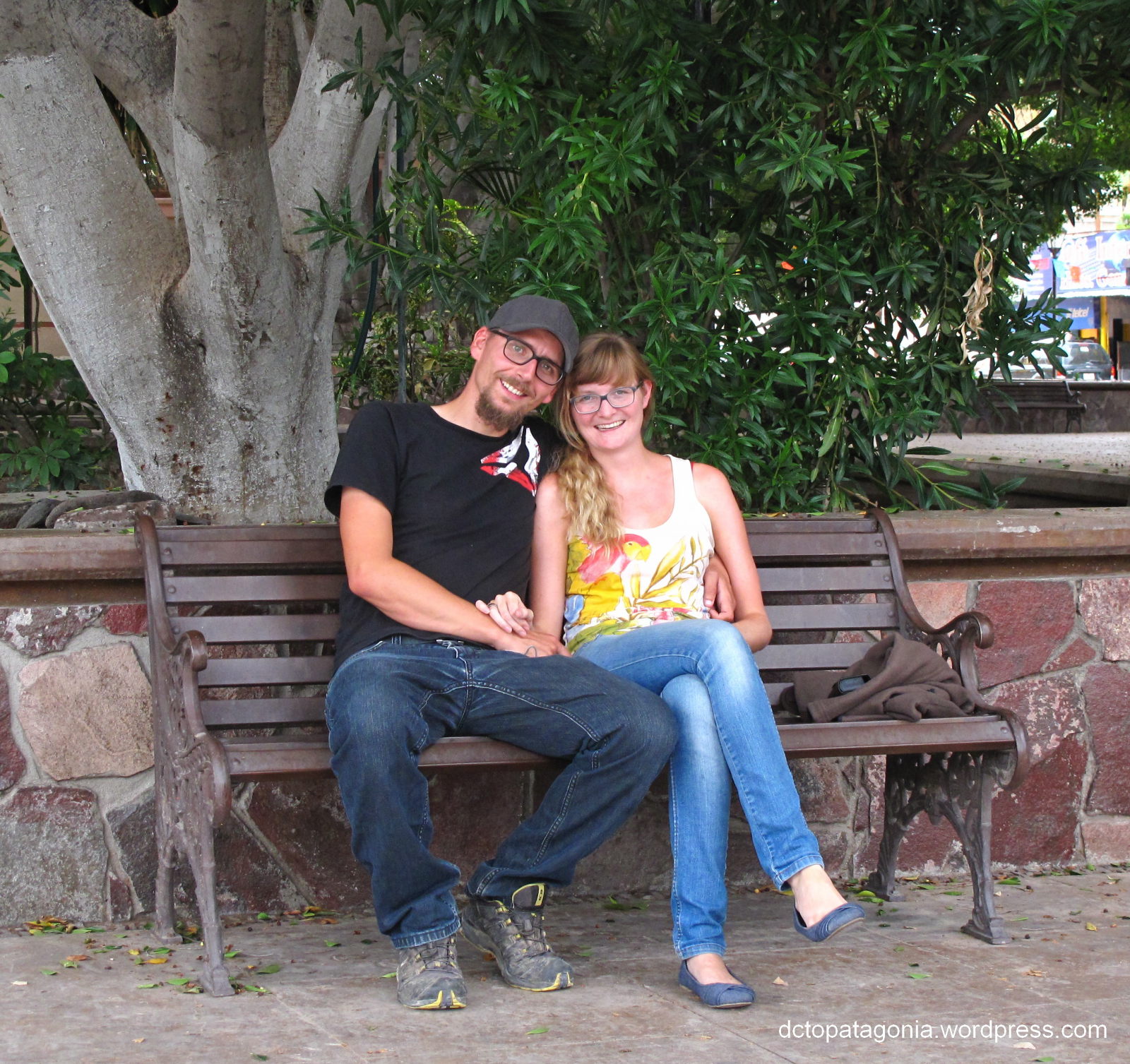 Auf dem Marktplatz von San Ignacio, Baja California Sur, Mexiko