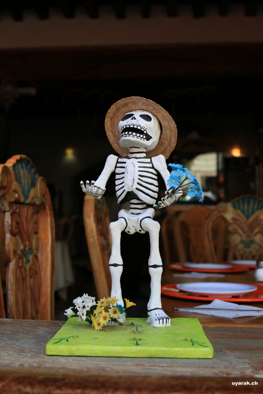 Typische Dekoration zum Tag der Toten, Guanajuato, Mexiko