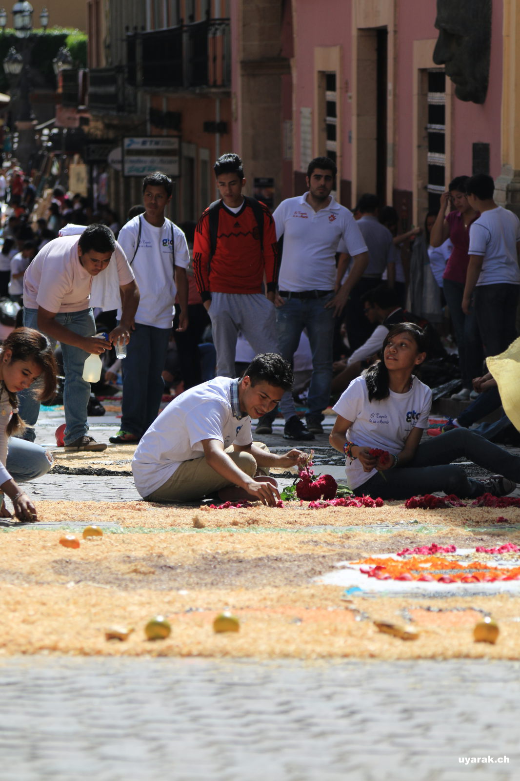 Serviertochter am Tag der Toten, Guanajuato, Mexiko