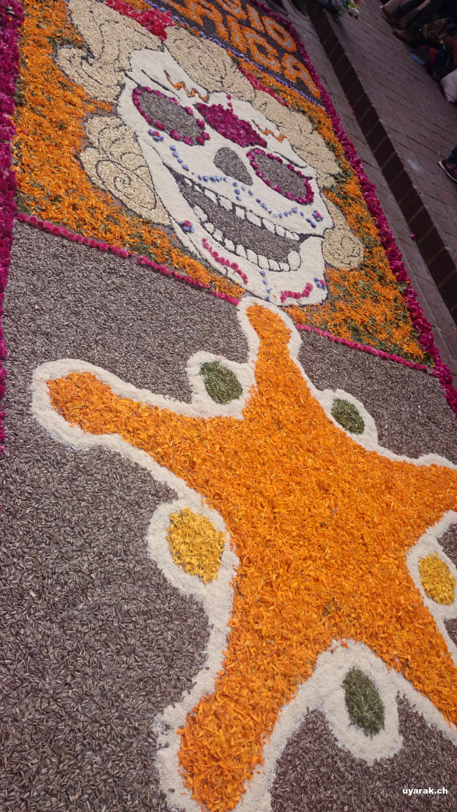 Strassenkunst zum Tag der Toten, Guanajuato, Mexiko