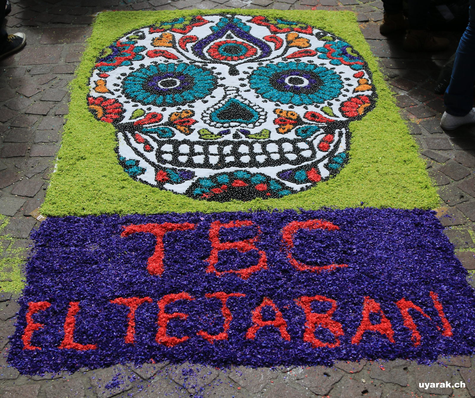 Strassenkunst zum Tag der Toten, Guanajuato, Mexiko