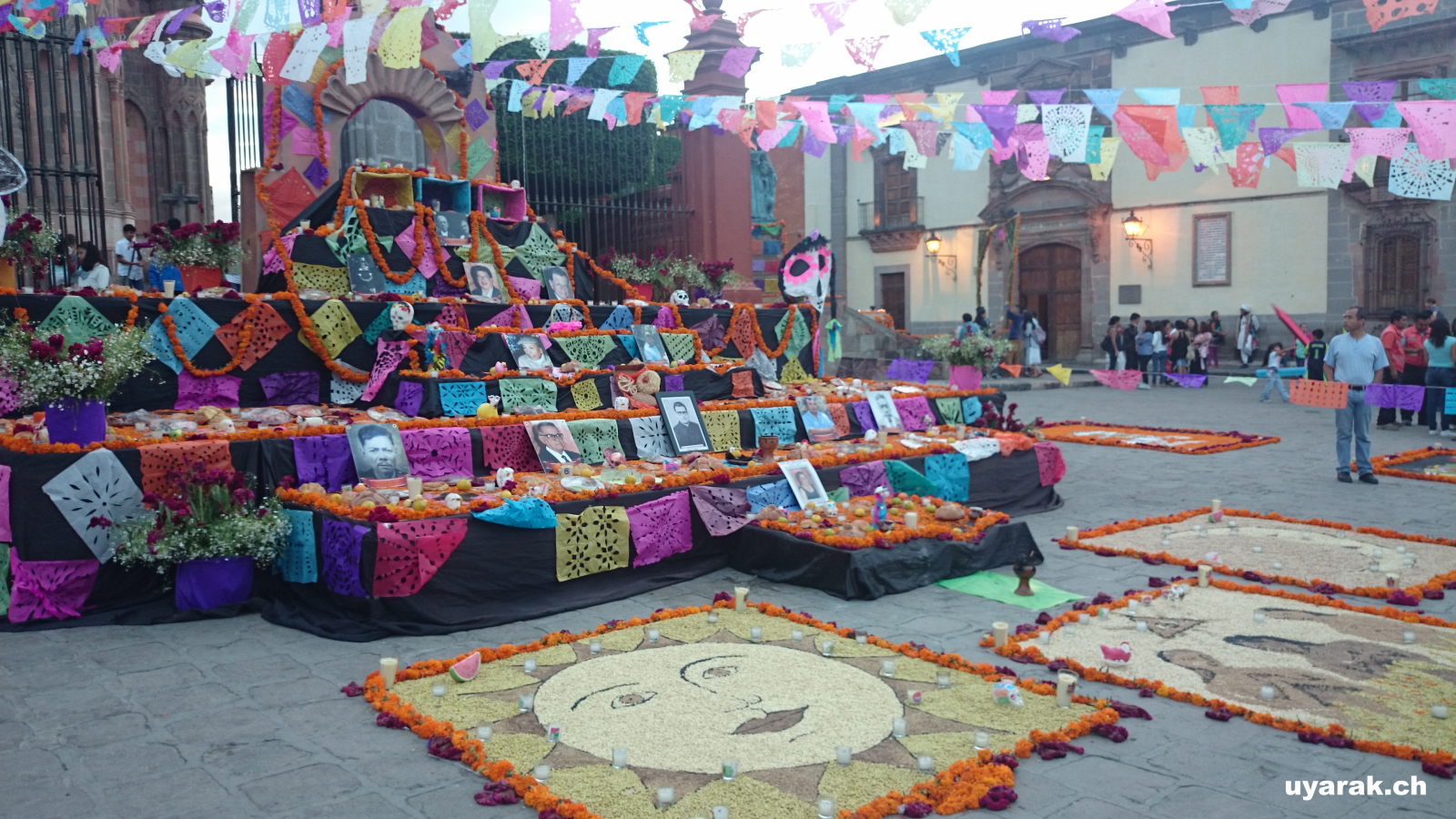 Strassenkunst zum Tag der Toten, San Miguel de Allende, Guanajuato, Mexiko
