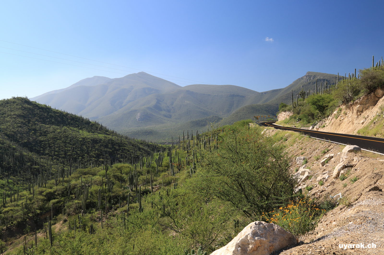 Auf dem Weg zurück nach Tehuacán, Puebla, Mexiko