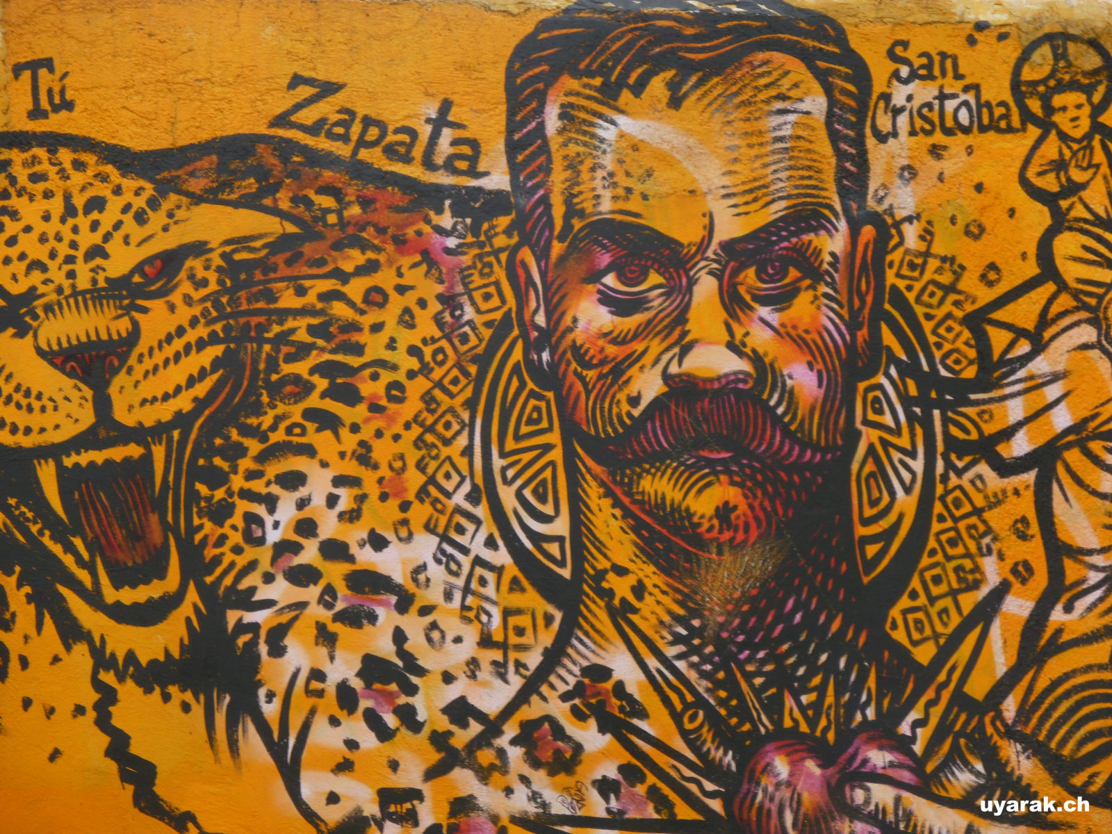 Strassenkunst in San Cristobal de las Casas, Chiapas, Mexiko