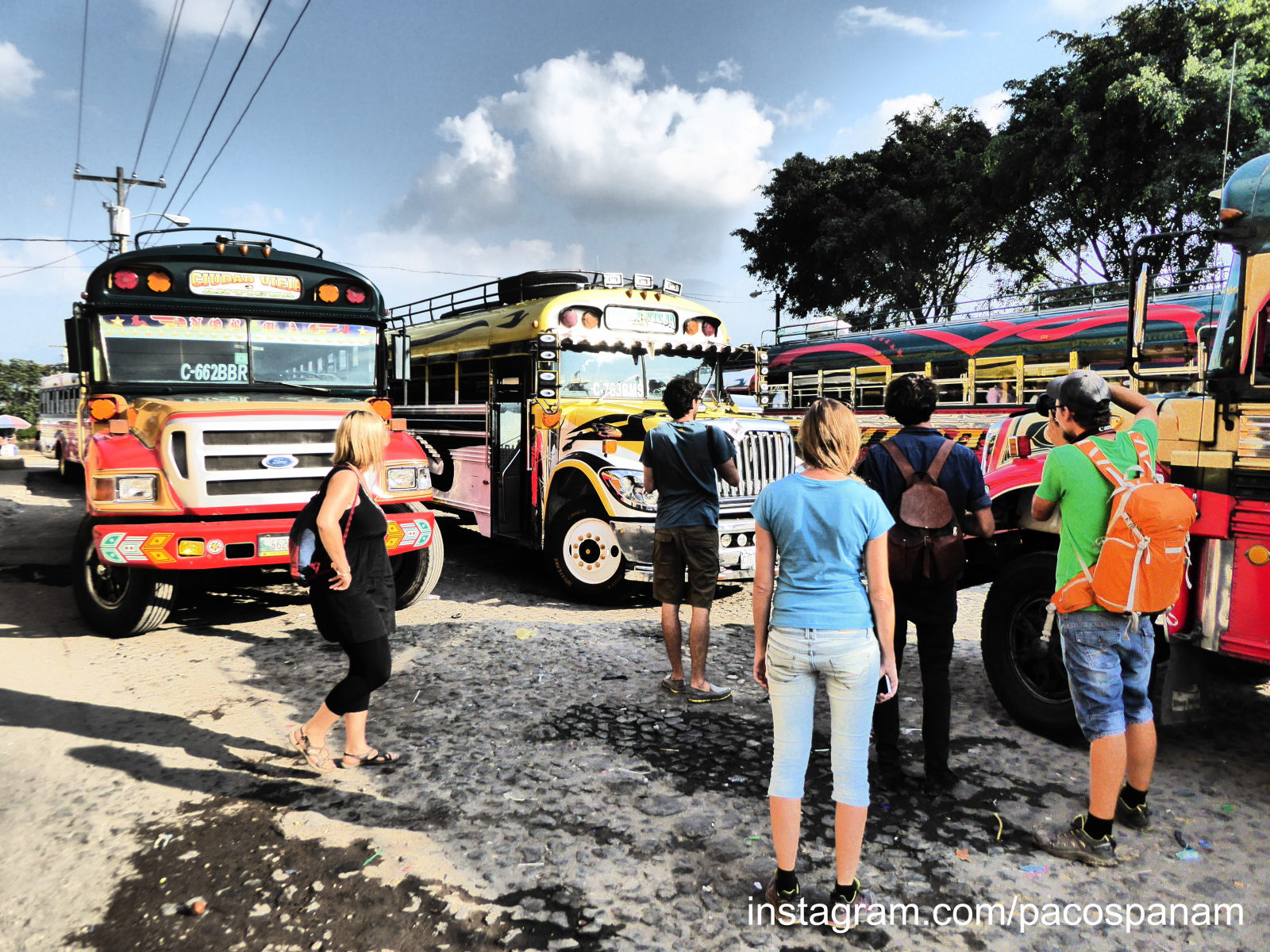 Busbahnhof von Antigua, Guatemala