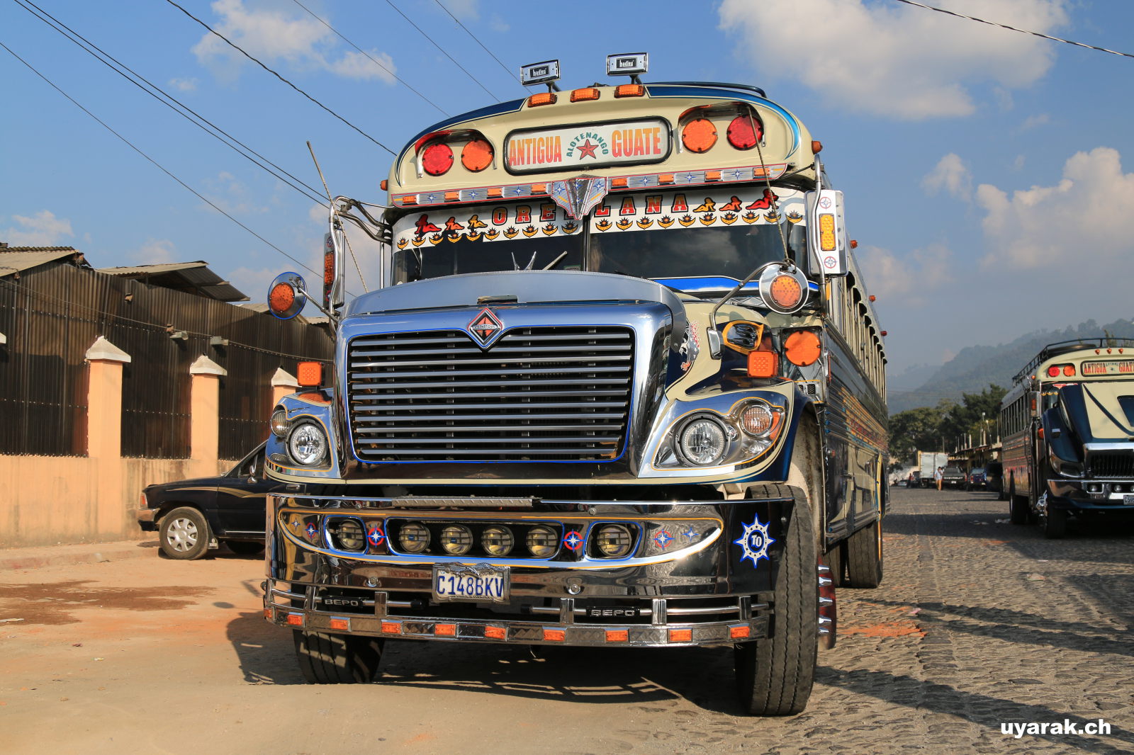 Chicken Bus, Antigua, Guatemala
