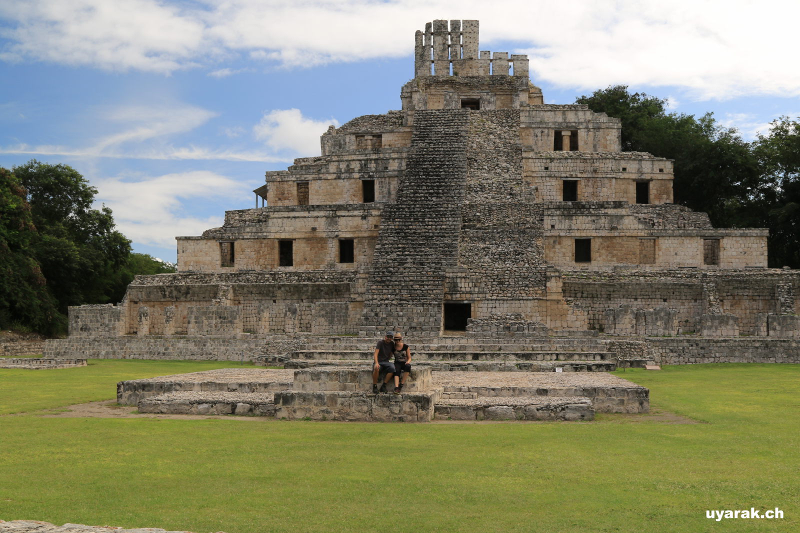 Palastpyramide, Edzná, Campeche, Mexiko