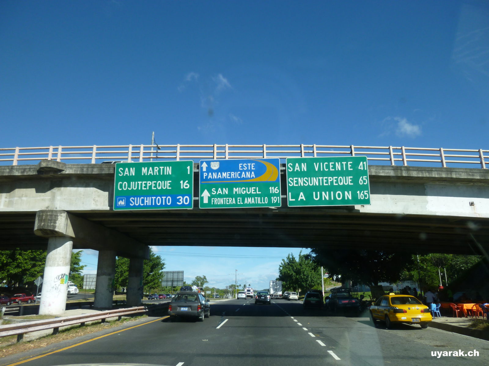 Unterwegs auf dem Panamerican Highway in El Salvador