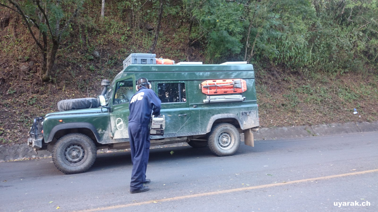 Fahrzeugdesinfektion bei der Einreise nach Nicaragua