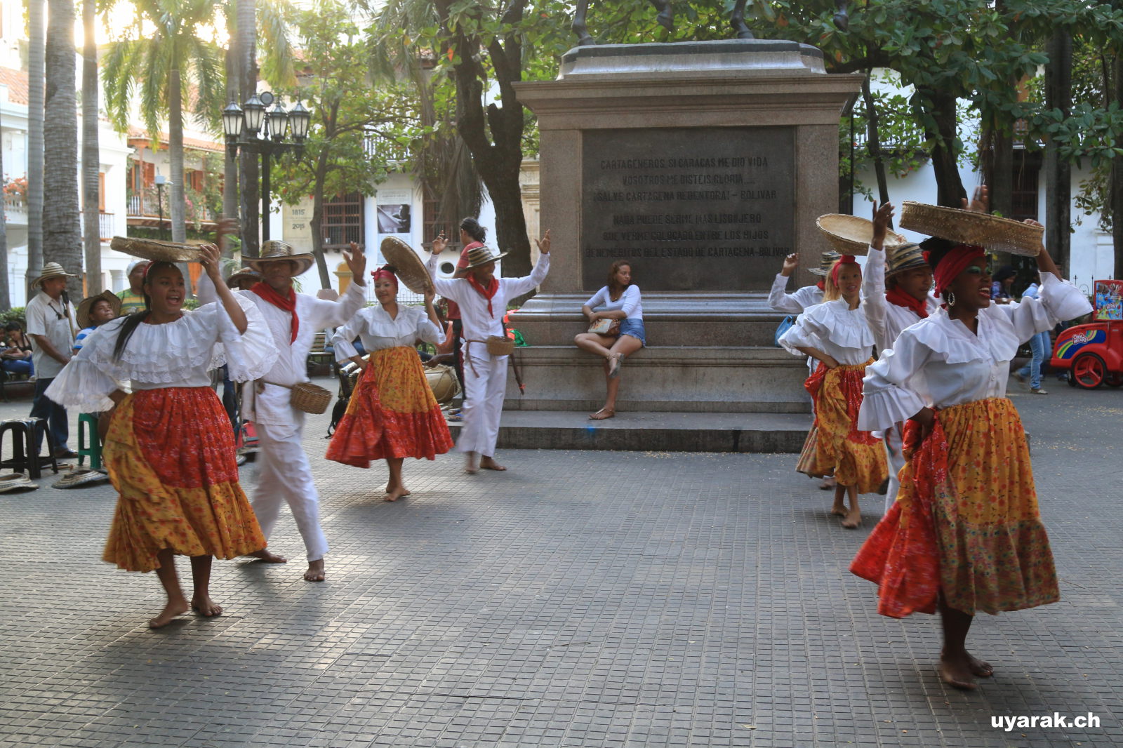 Tanzaufführung in Cartagena, Kolumbien 