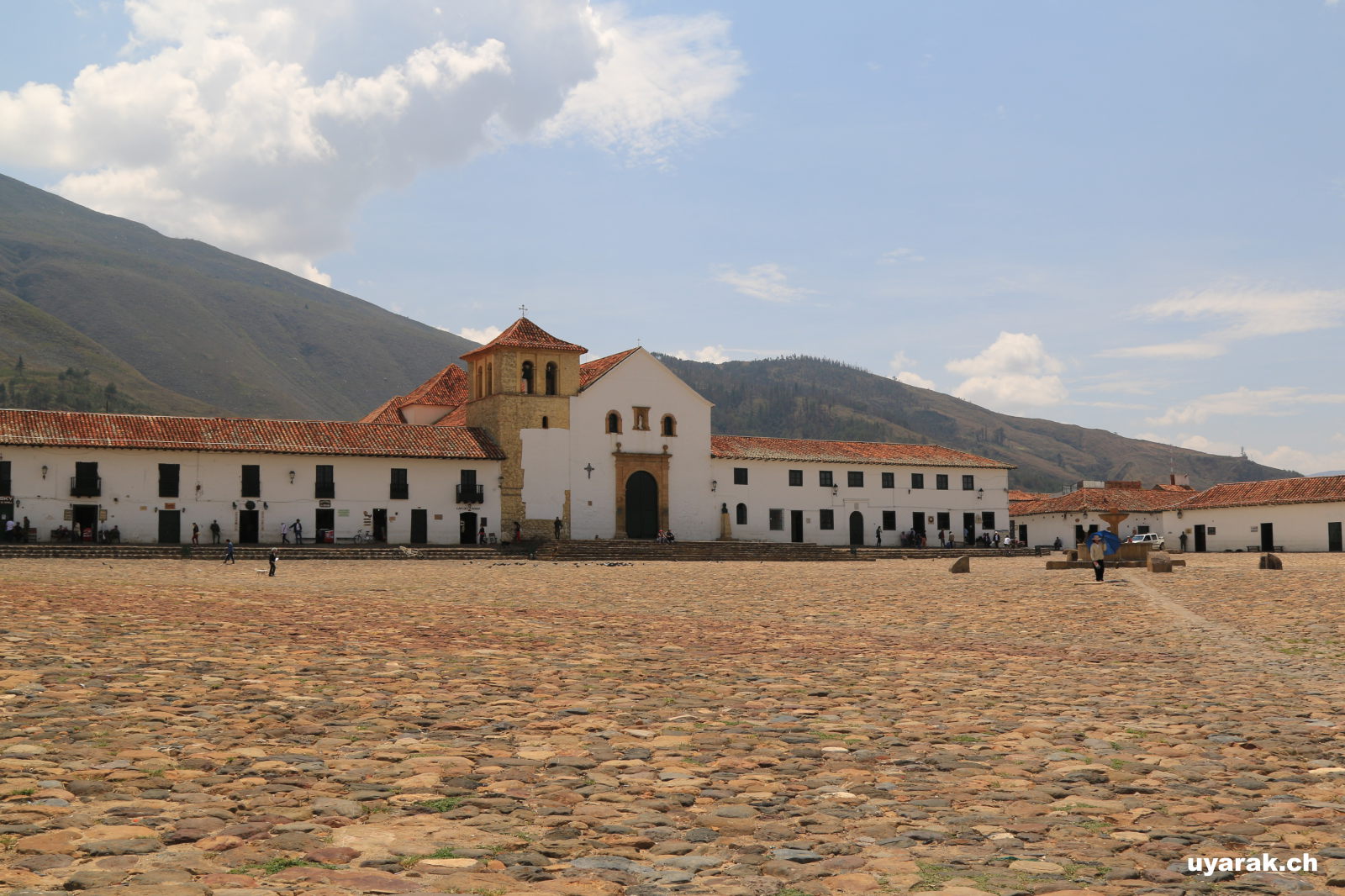 Plaza Major, Villa de Leyva, Kolumbien 