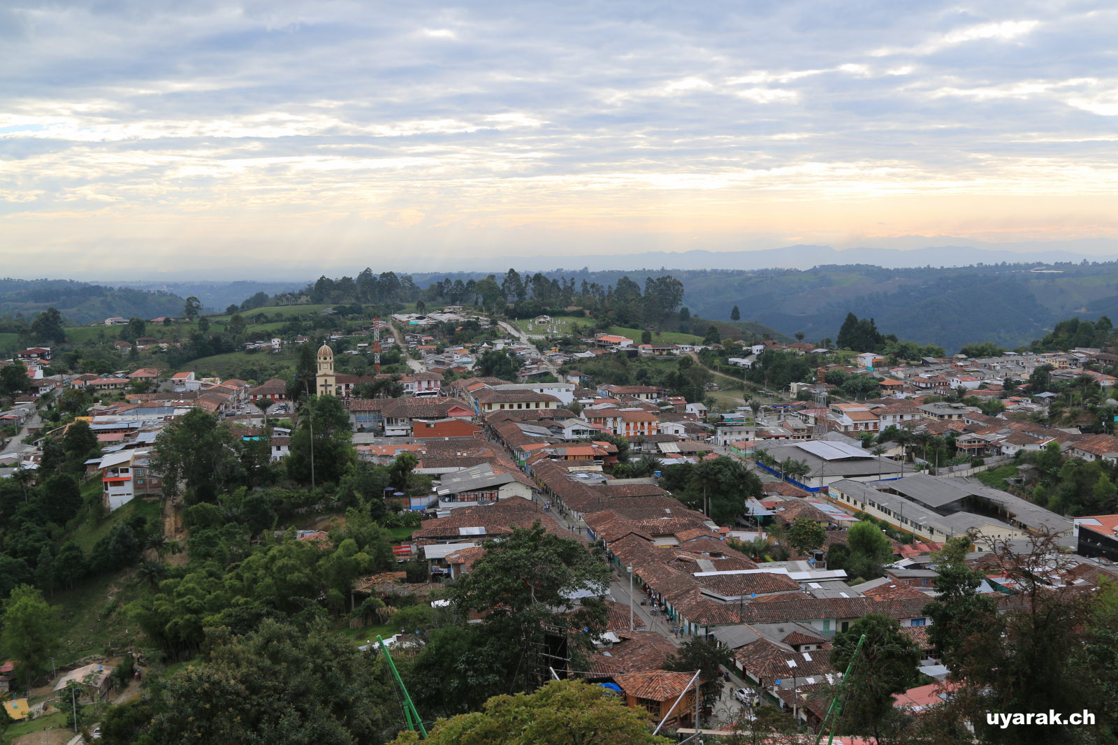 Blick auf Salento, Kolumbien 