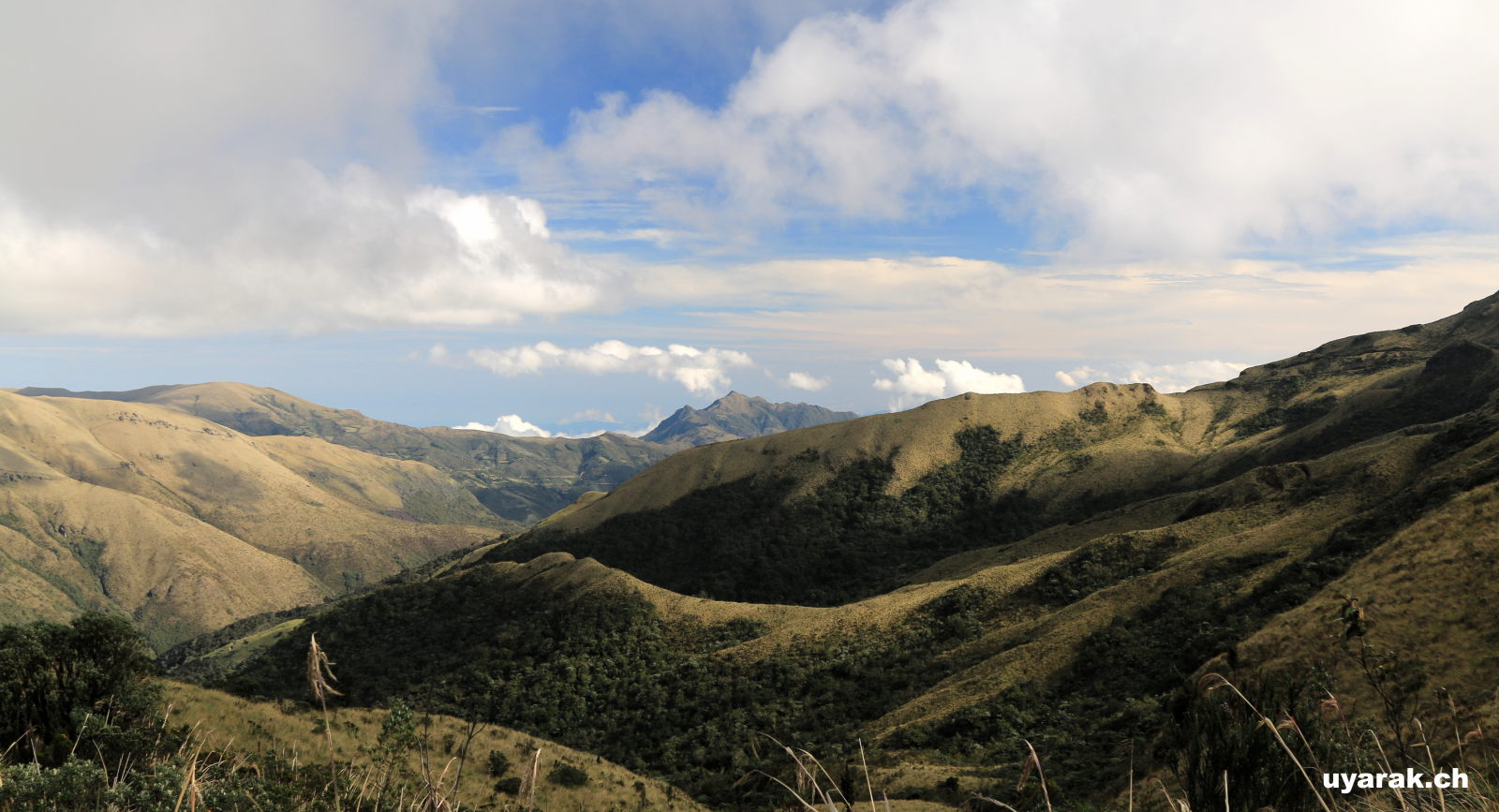Wanderung zur Laguna Verde, Volcán Azufral, Kolumbien 