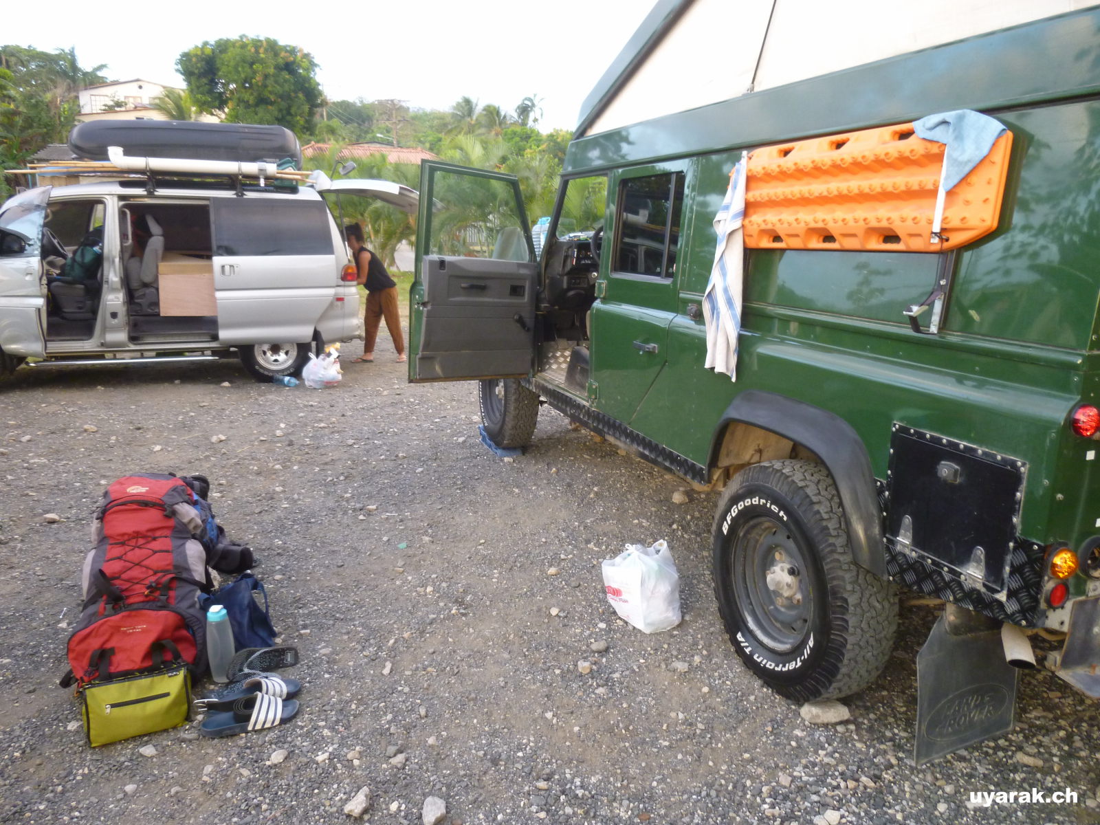 Rucksack packen für die Zeit ohne Landy 