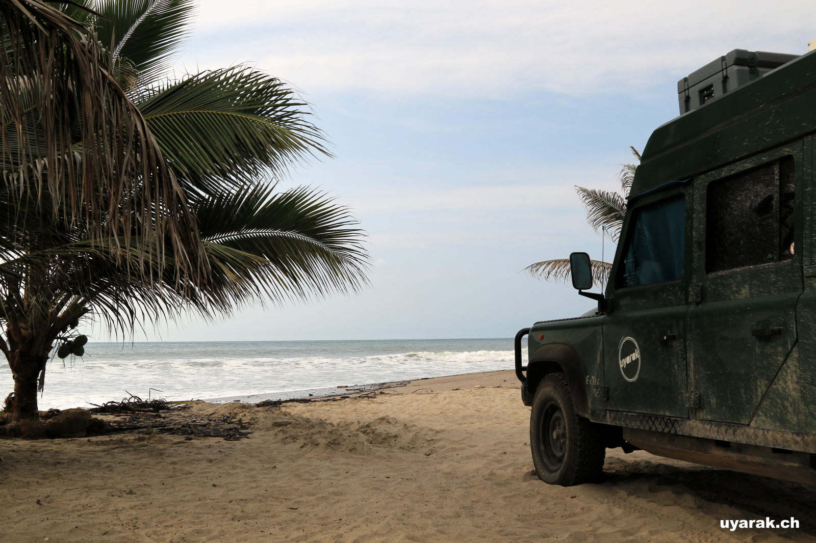 Camping direkt am Strand in Zorritos, Peru