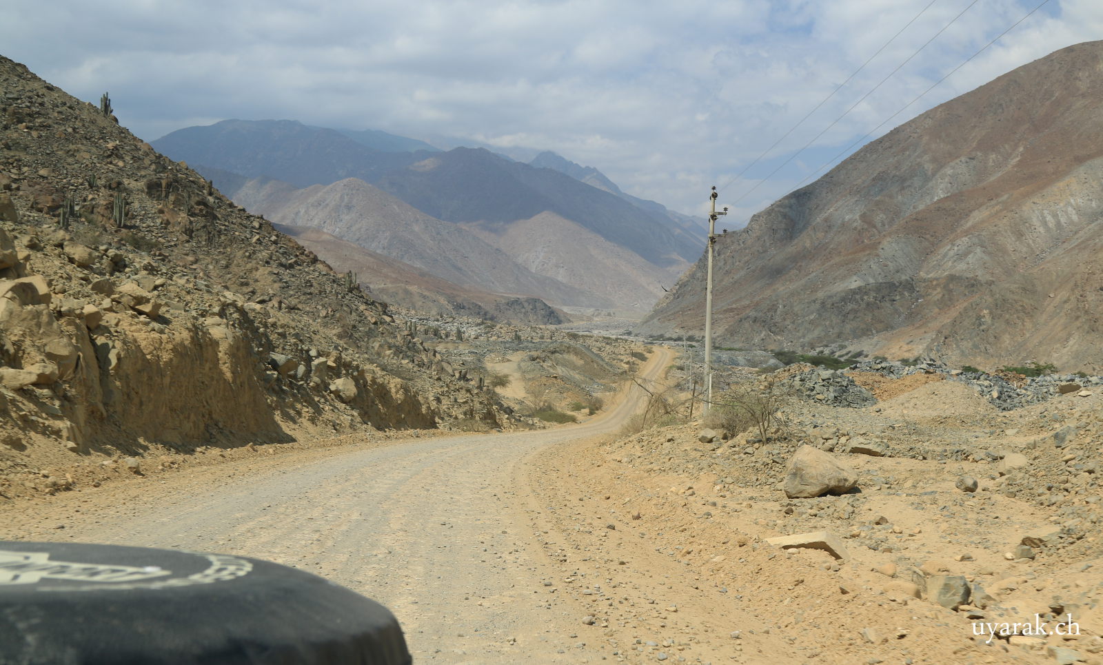 Am Río Santa entlang auf der Suche nach einer Brücke, Ruta 123, Peru